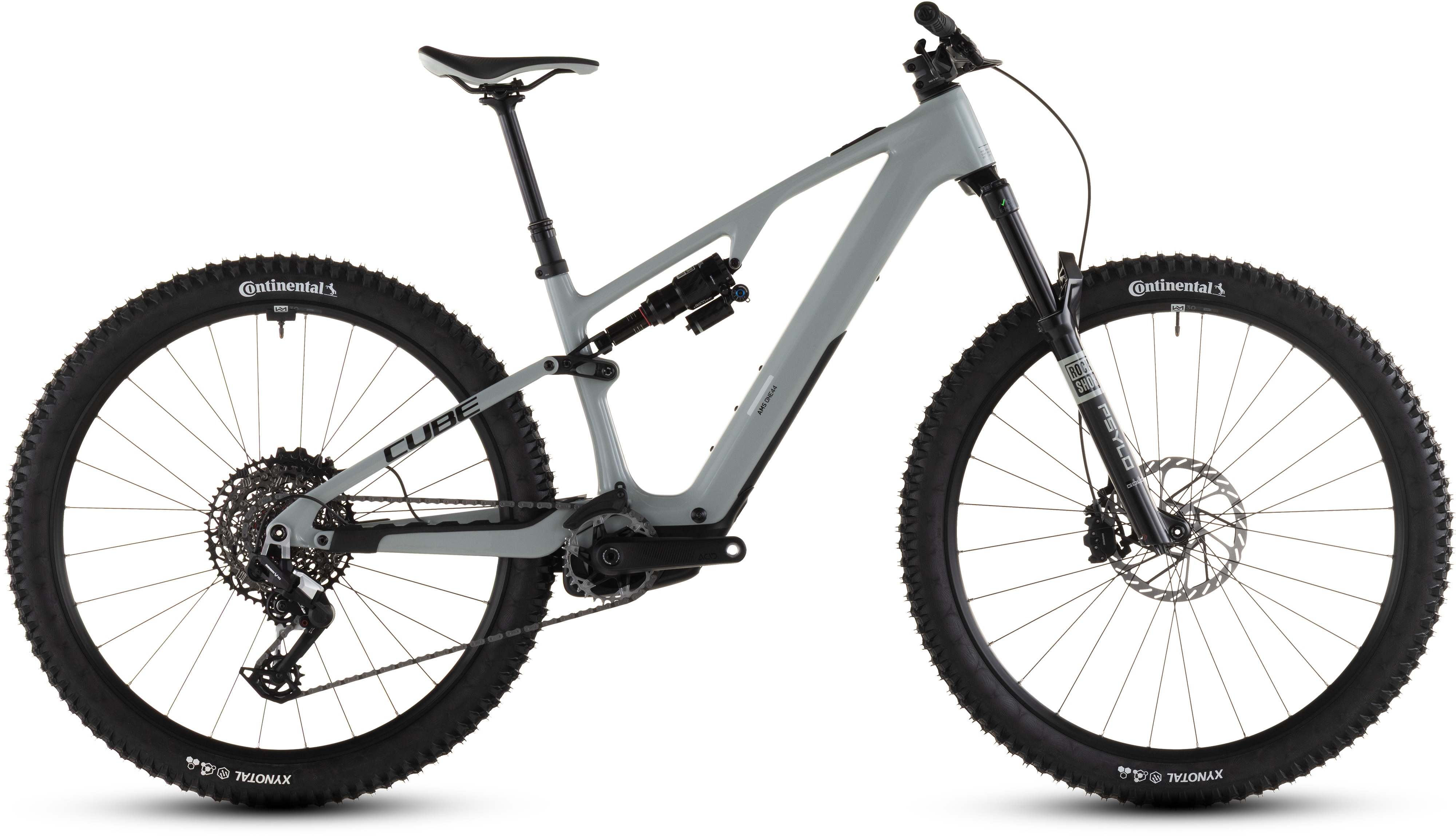 Biciclete electrice - BICICLETA ELECTRICA CUBE AMS HYBRID ONE44 C:62 RACE 400X REEDBEIGE BLACK 2026 L