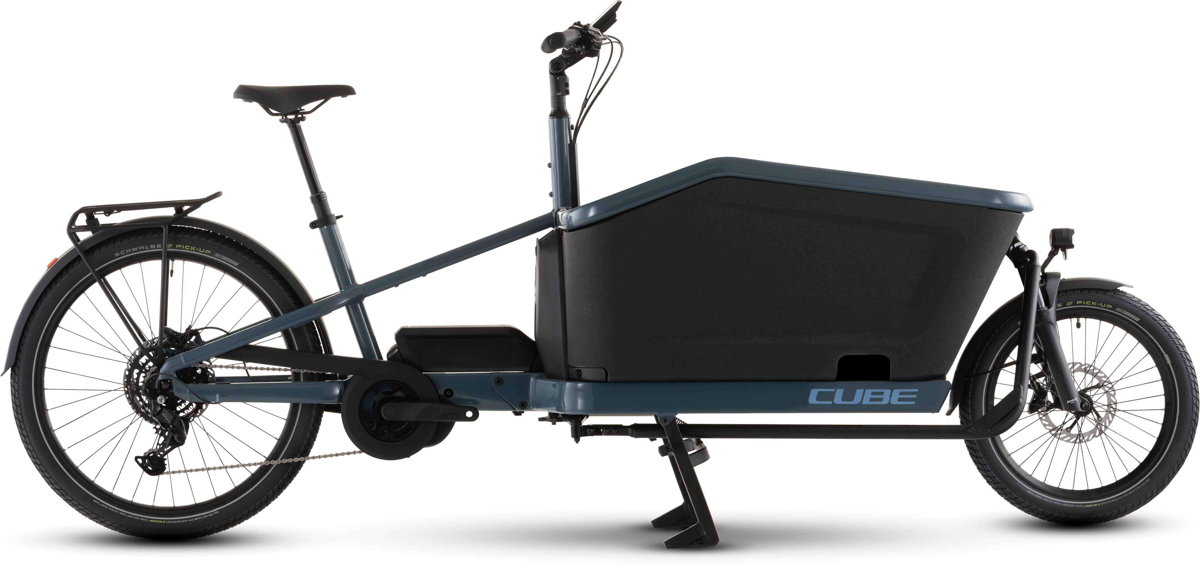 Biciclete electrice - BICICLETA ELECTRICA CUBE CARGO HYBRID 800 STORM REFLEX 2026 One Size