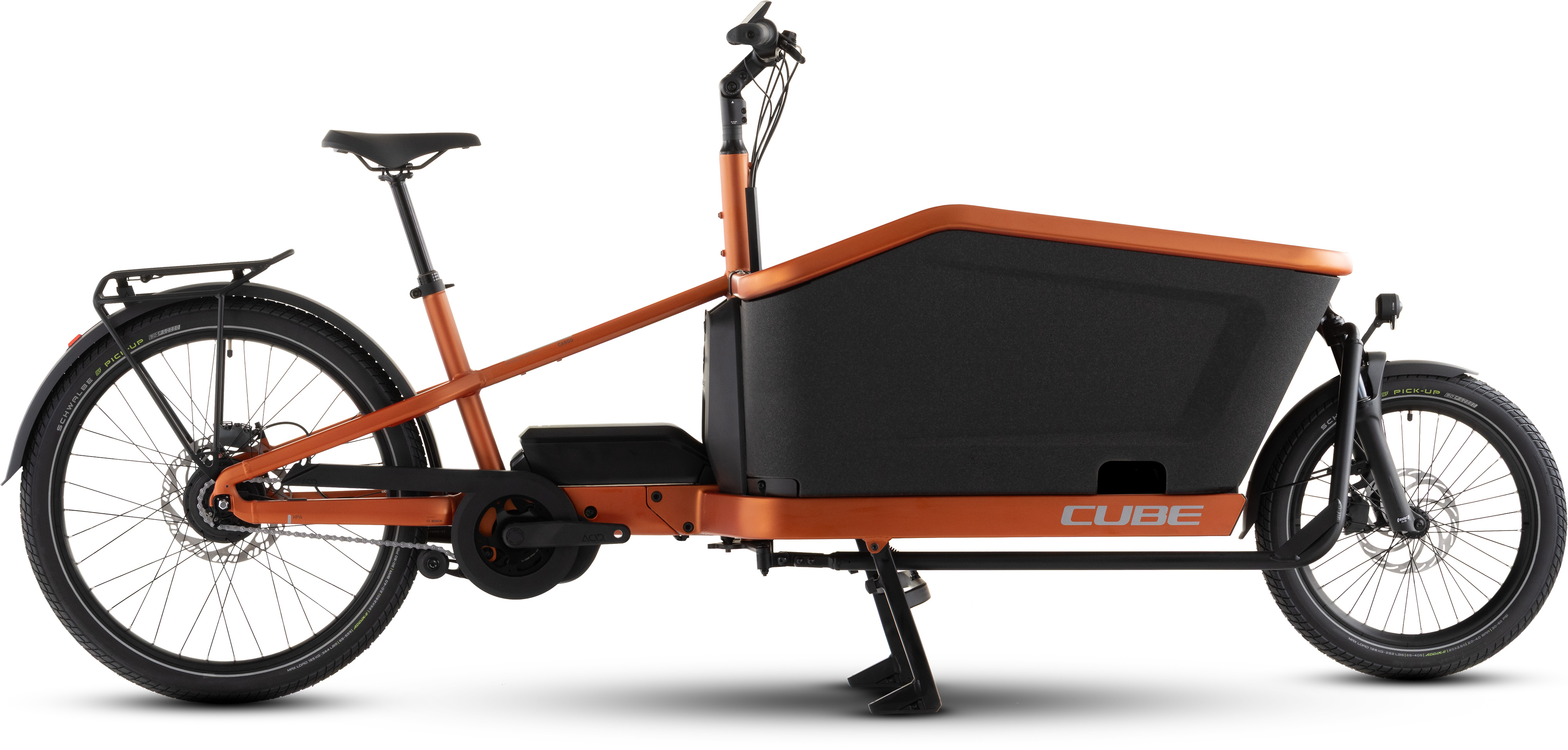 Biciclete electrice - BICICLETA ELECTRICA CUBE CARGO HYBRID COMFORT SLX 800 RUSTORANGE REFLEX 2026 One Size