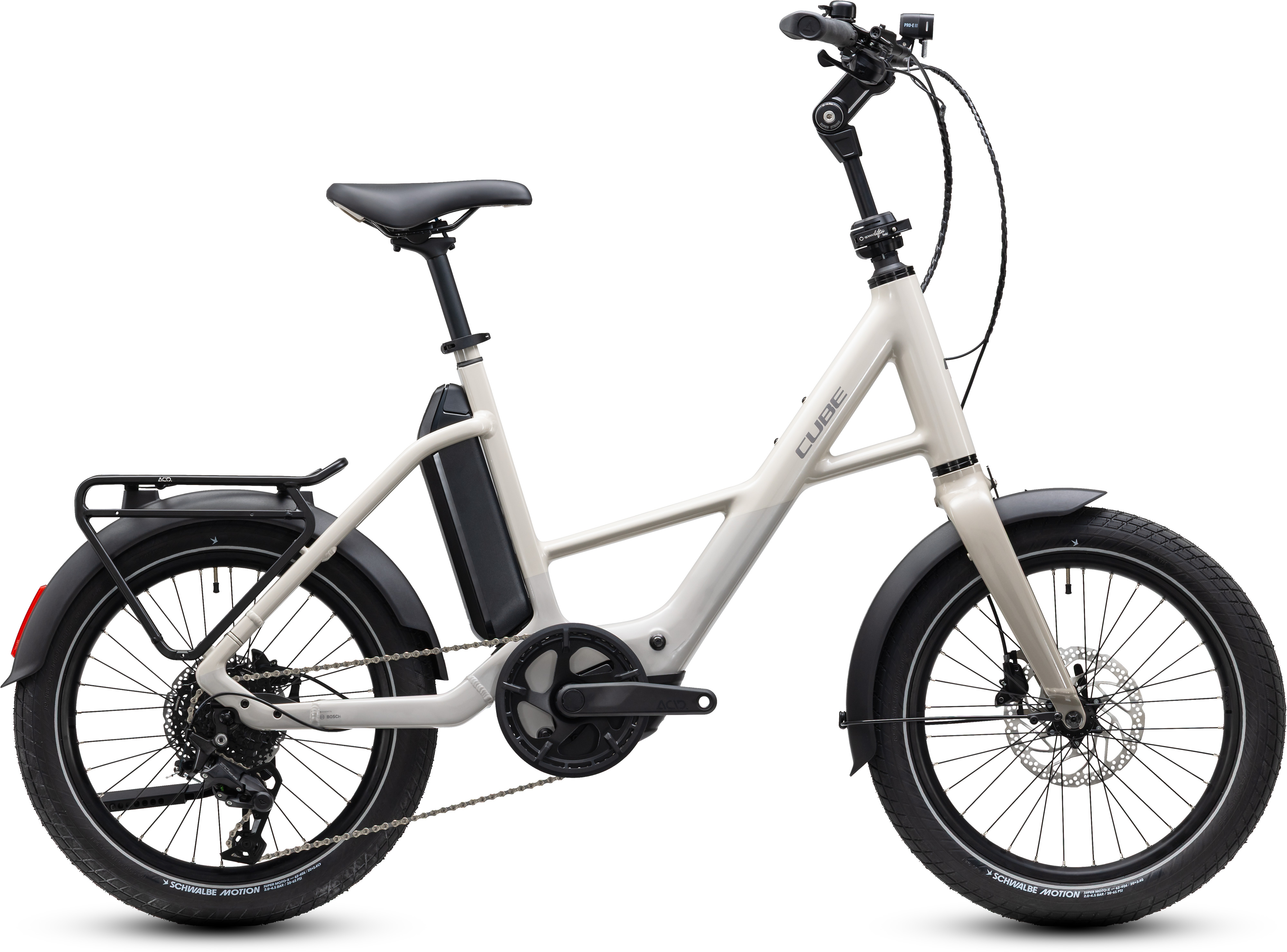 Ciclism - BICICLETA ELECTRICA CUBE COMPACT HYBRID 540 COTTON REFLEX 2027 One Size