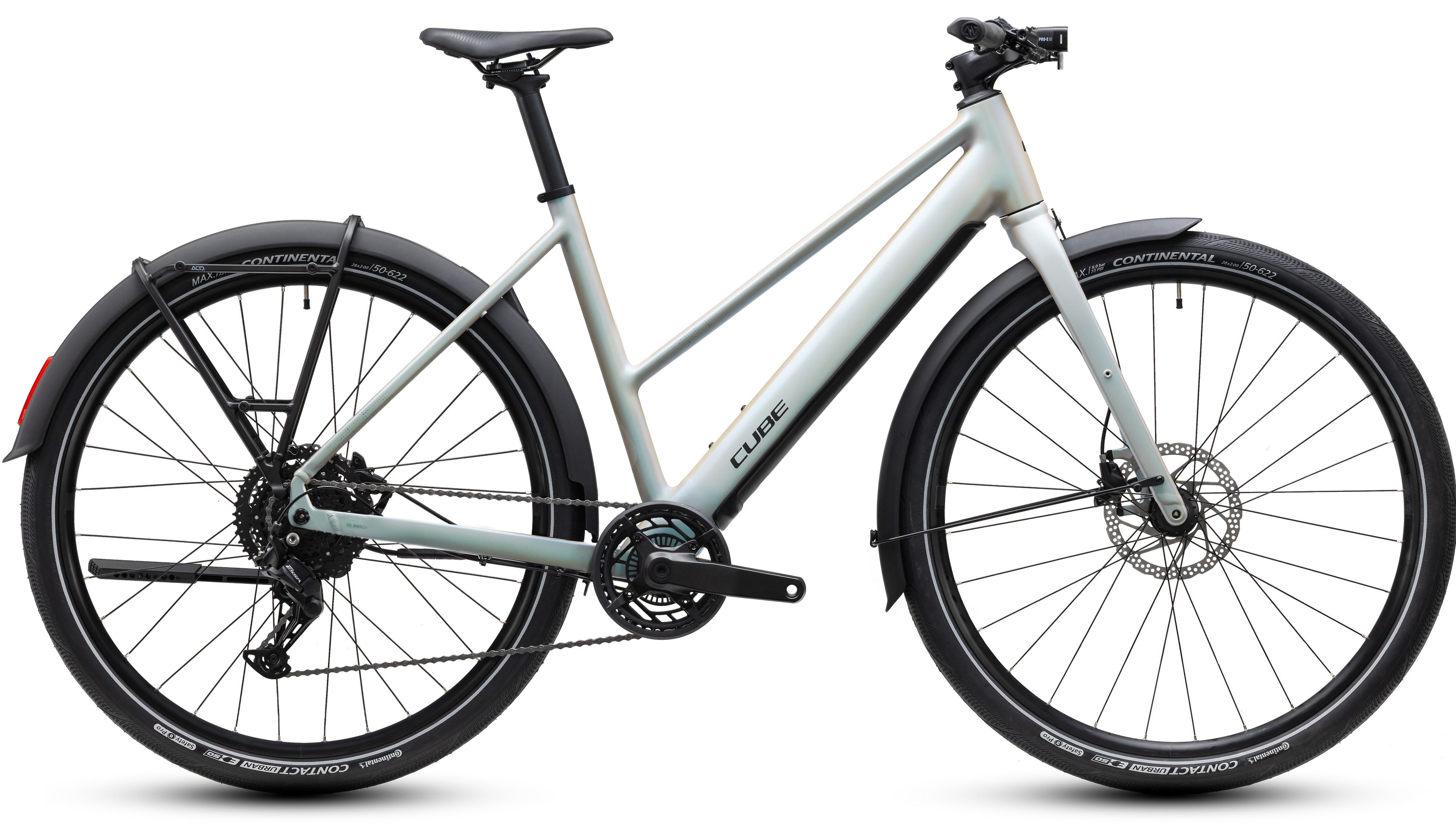 Ciclism - BICICLETA ELECTRICA CUBE EDITOR HYBRID ONE 360 FE TRAPEZE GLINTSAND BLACK 2027 54 cm