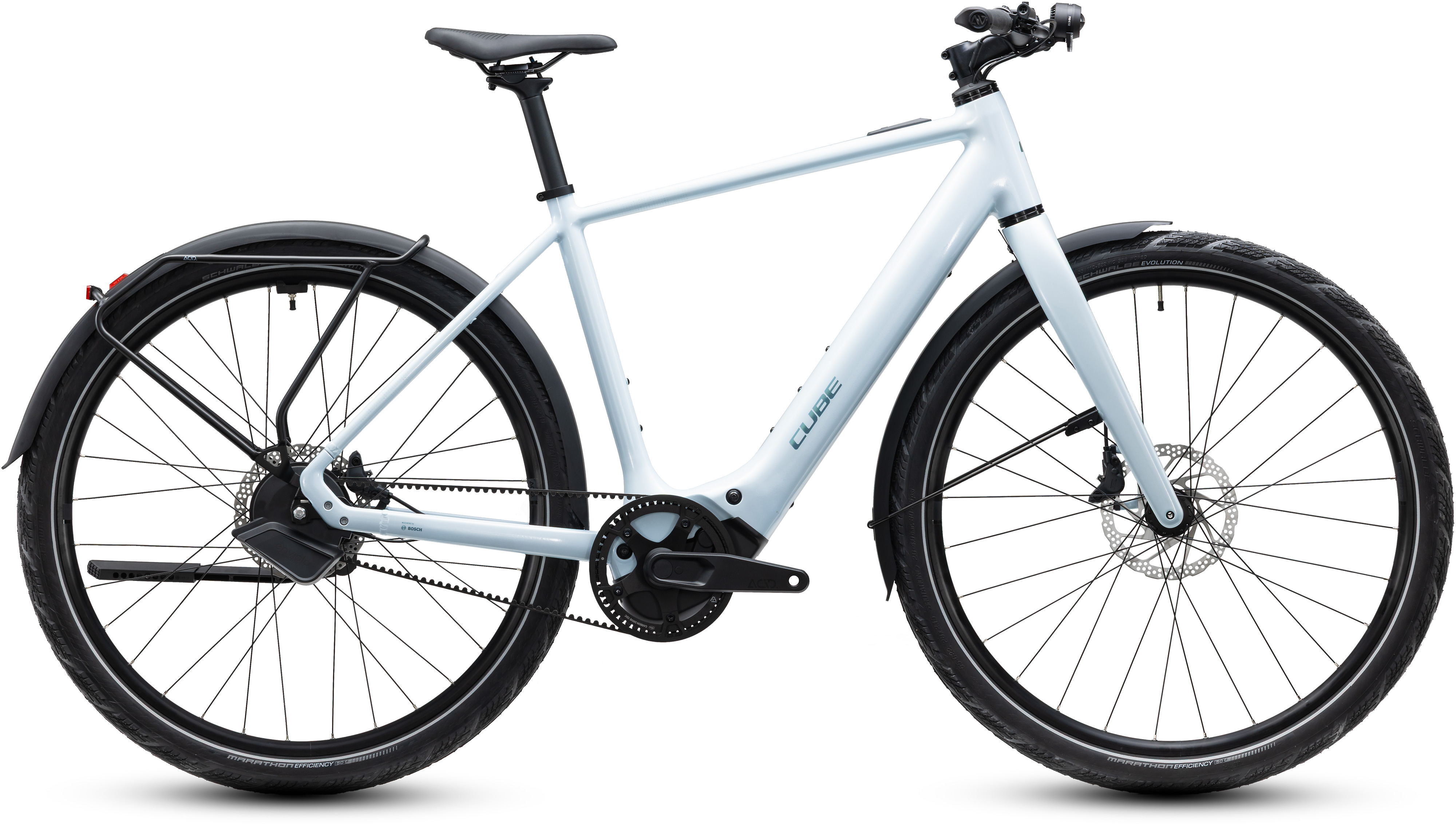 Ciclism - BICICLETA ELECTRICA CUBE EDITOR HYBRID SLT 400X FE GLACIER PRIZM 2027 58 cm