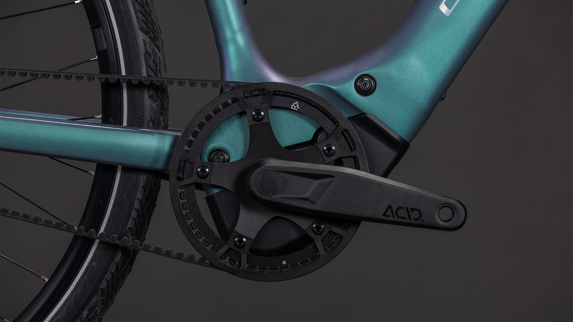 BICICLETA ELECTRICA CUBE EDITOR HYBRID SLT 400X SMARAGDGREY PRISM 2026 58 cm [4]