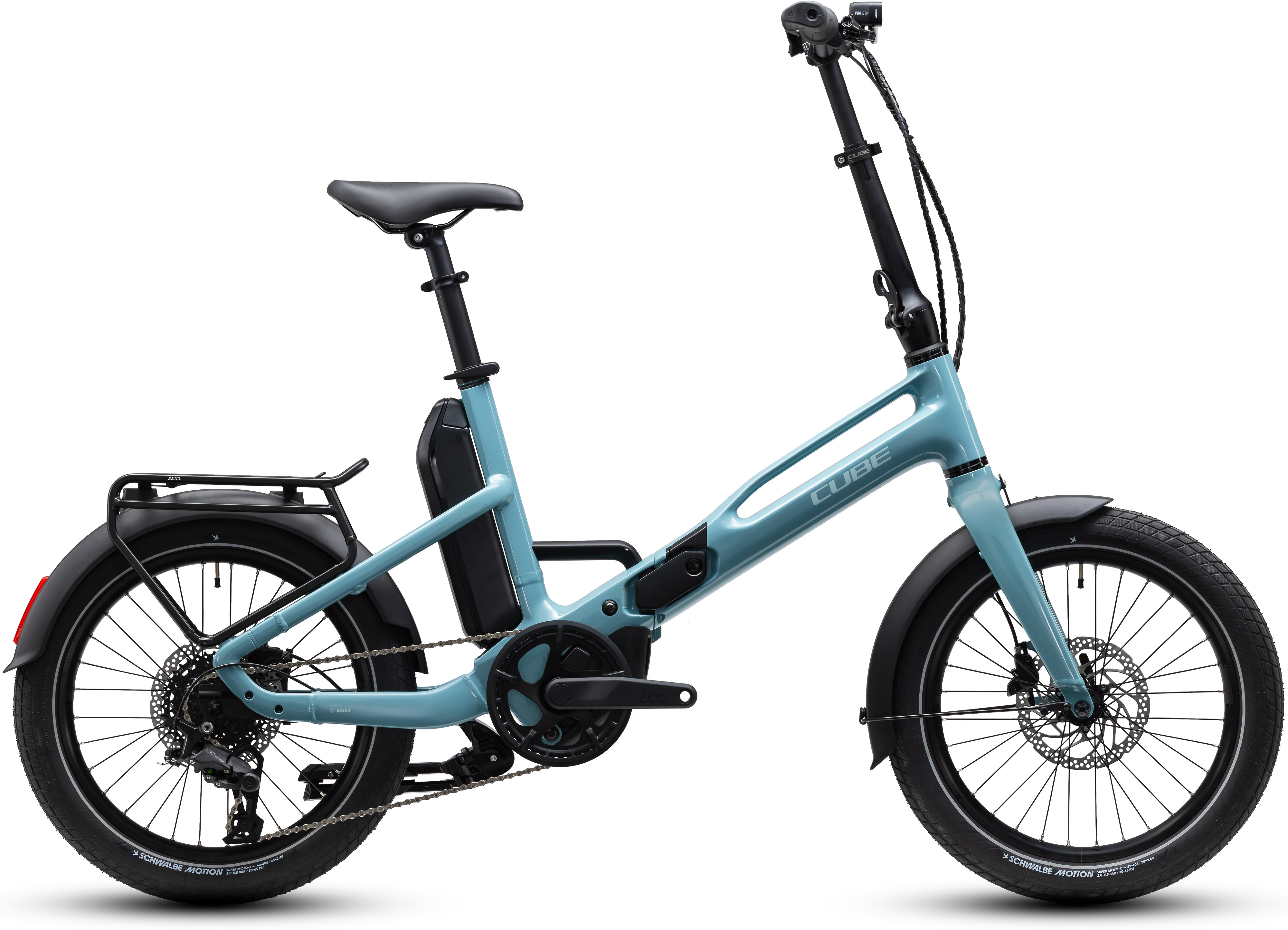 Ciclism - BICICLETA ELECTRICA CUBE FOLD HYBRID 540 ARUBABLUE SKY 2027 One Size