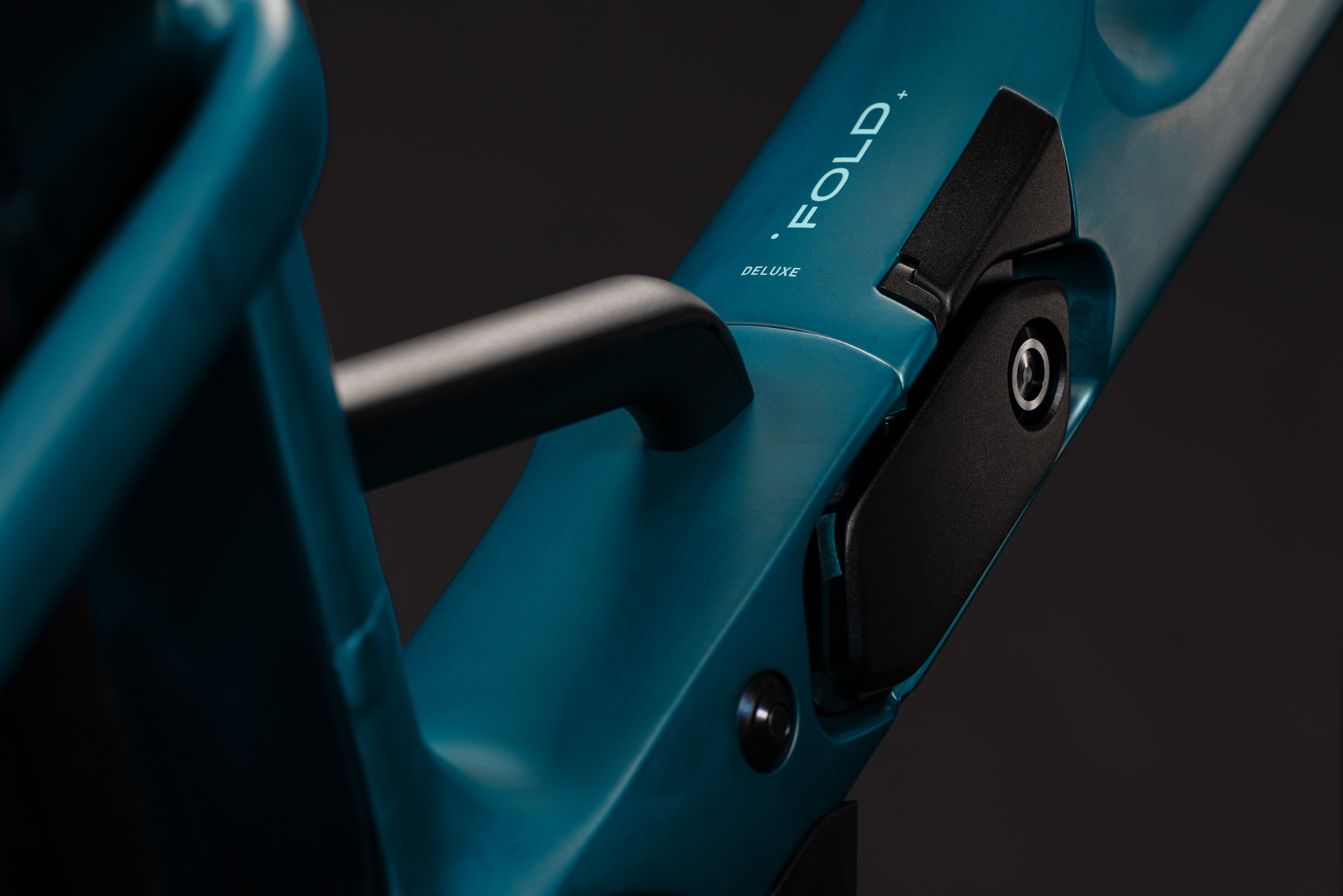 BICICLETA ELECTRICA CUBE FOLD HYBRID DELUXE 540 METALLICPETROL SEA 2027 One Size [3]