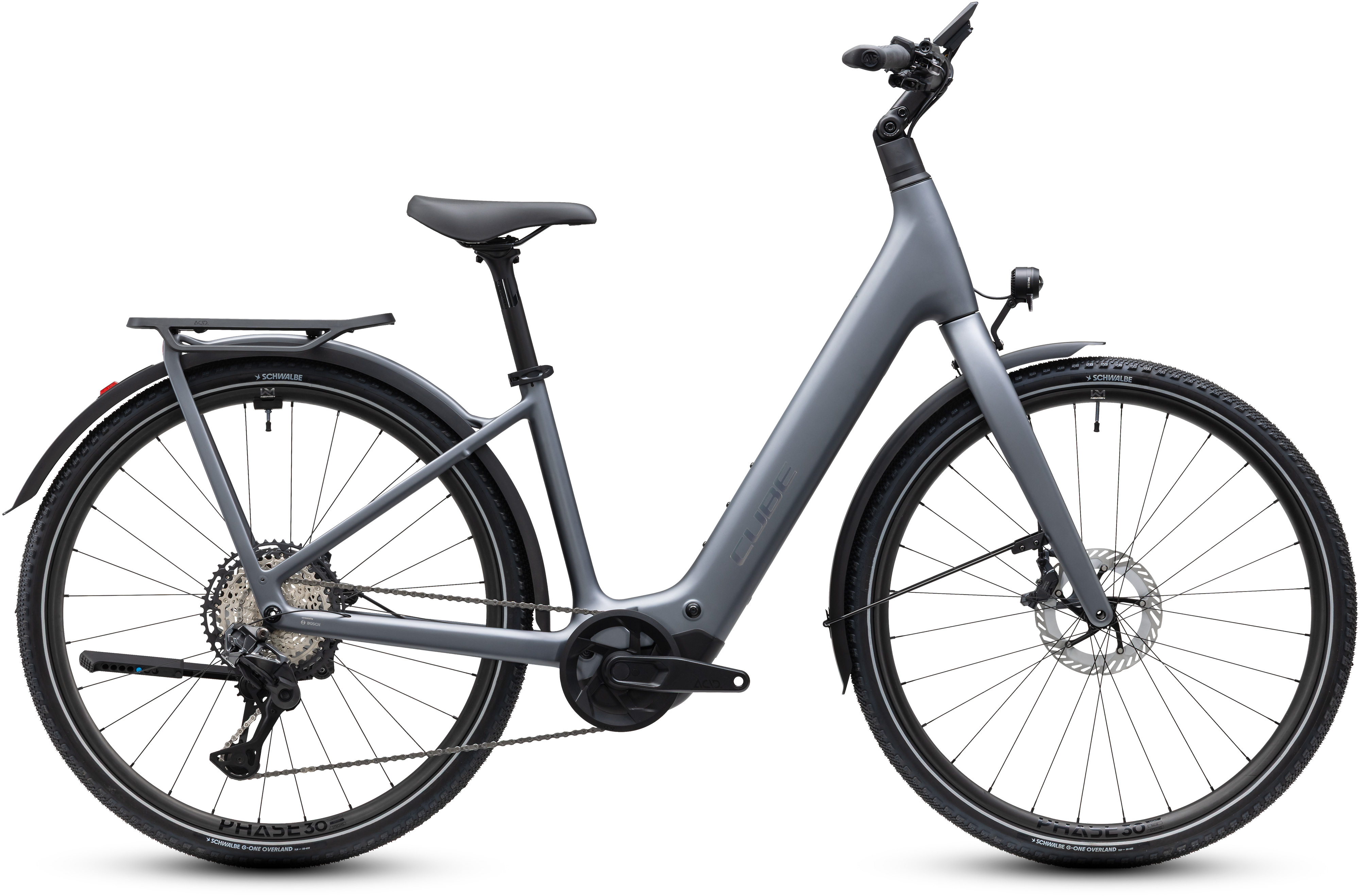 Ciclism - BICICLETA ELECTRICA CUBE KATHMANDU HYBRID C:62 SLT 400X EASY ENTRY ASHGREY PRIZM 2027 58 cm