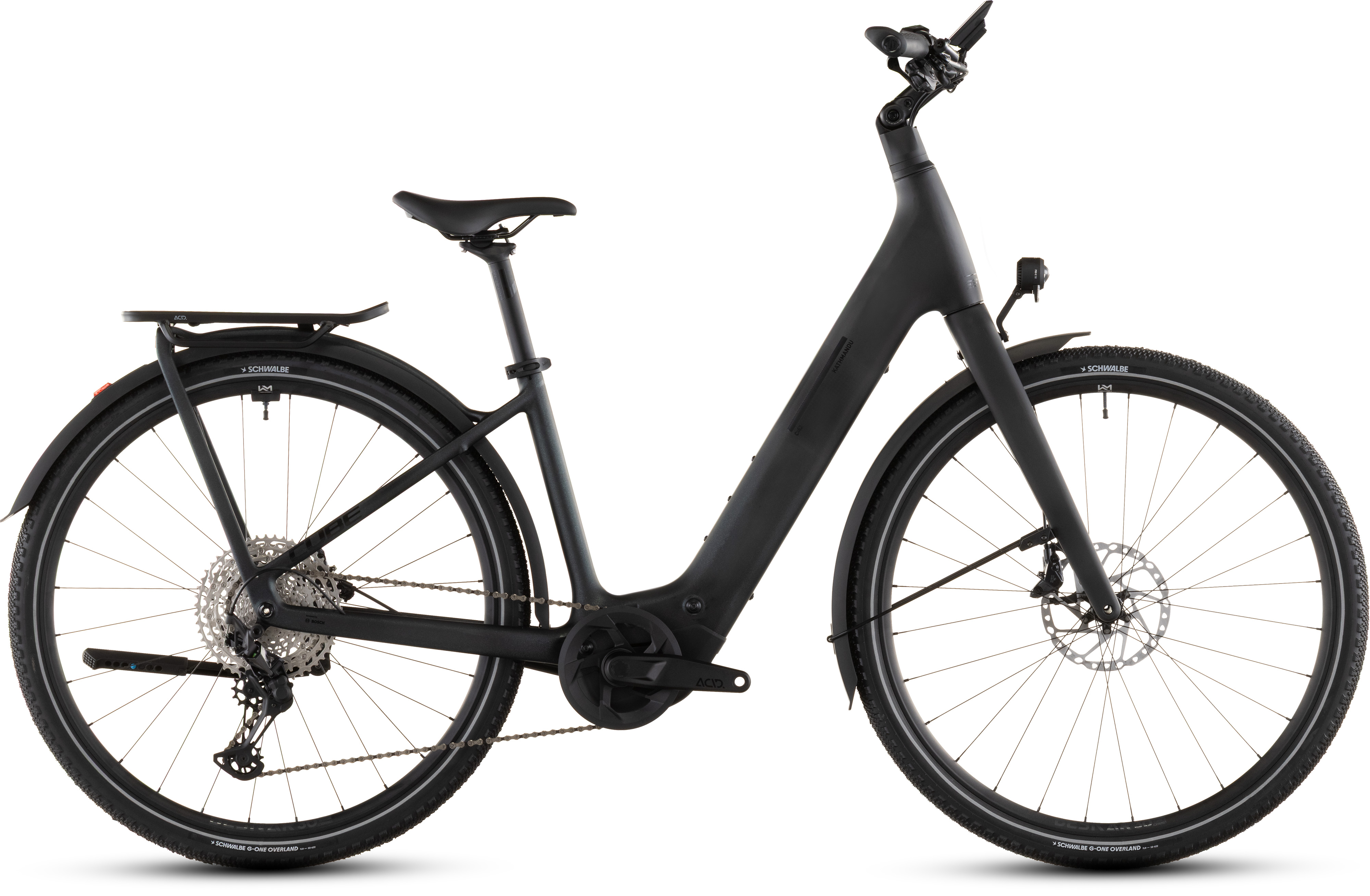 Biciclete electrice - BICICLETA ELECTRICA CUBE KATHMANDU HYBRID C:62 SLX 400X EASY ENTRY LIQUIDBLACK BLUEDUST 2026 46 cm