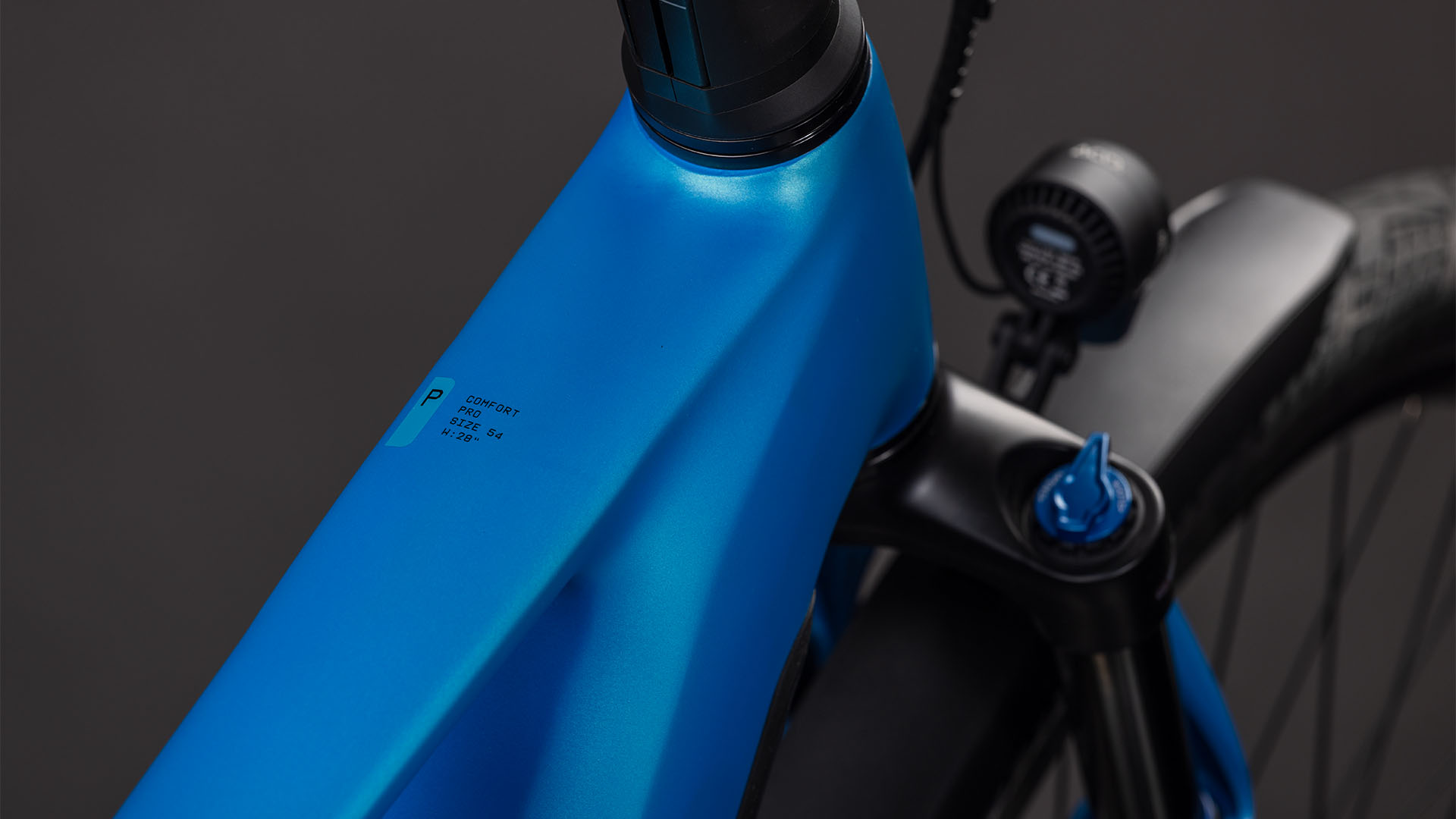 BICICLETA ELECTRICA CUBE KATHMANDU HYBRID COMFORT PRO 800 AZURE BLACK 2026 50 cm [1]