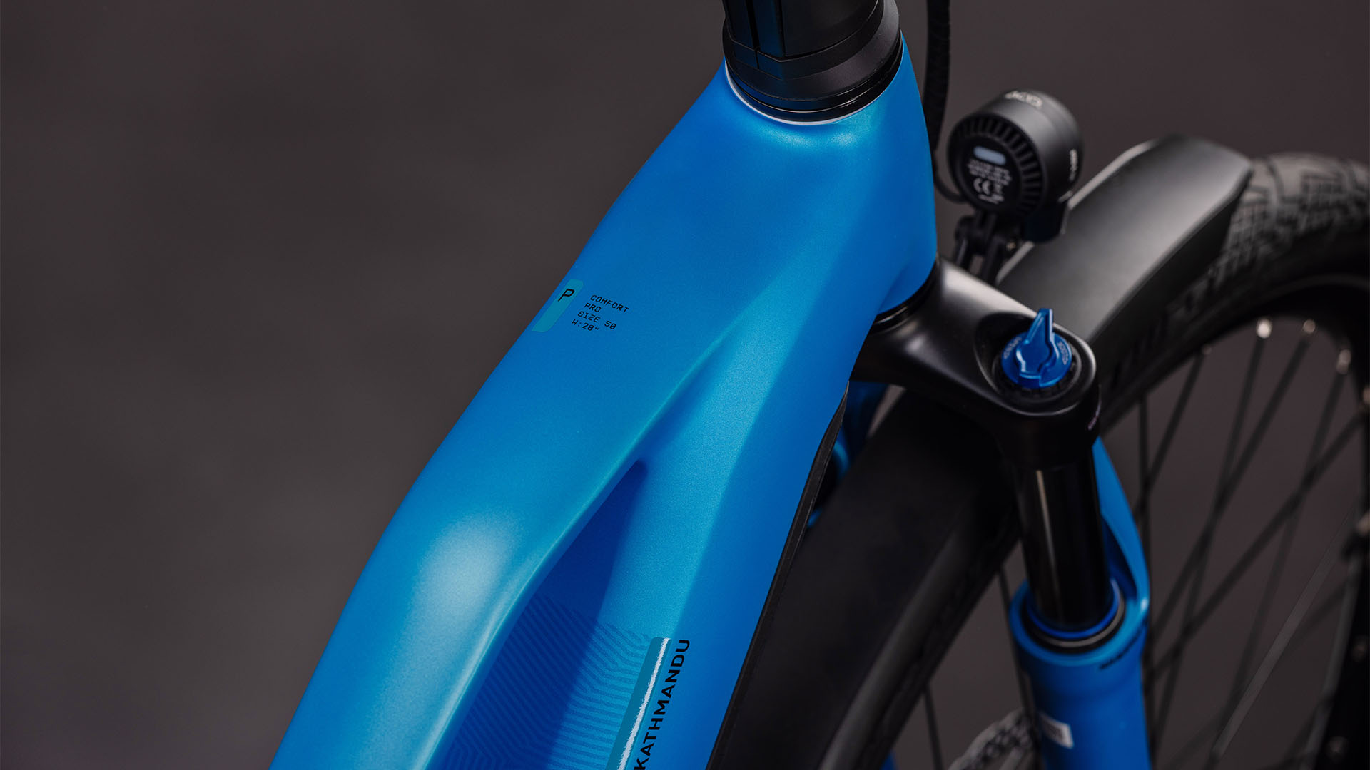 BICICLETA ELECTRICA CUBE KATHMANDU HYBRID COMFORT PRO 800 TRAPEZE AZURE BLACK 2026 46 cm [2]