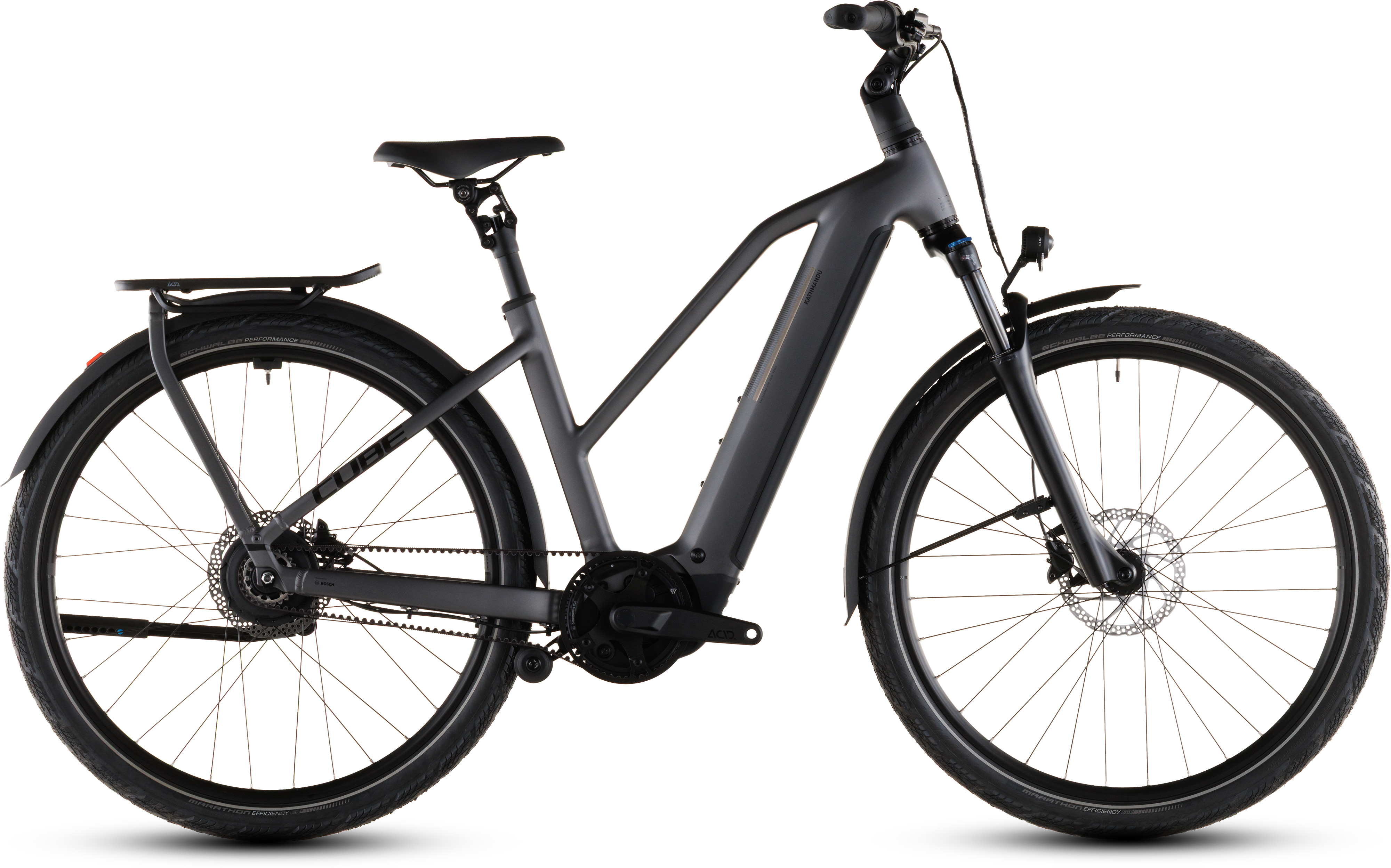 Biciclete electrice - BICICLETA ELECTRICA CUBE KATHMANDU HYBRID COMFORT PRO 800 TRAPEZE SLABGREY BLACK 2026 58cm