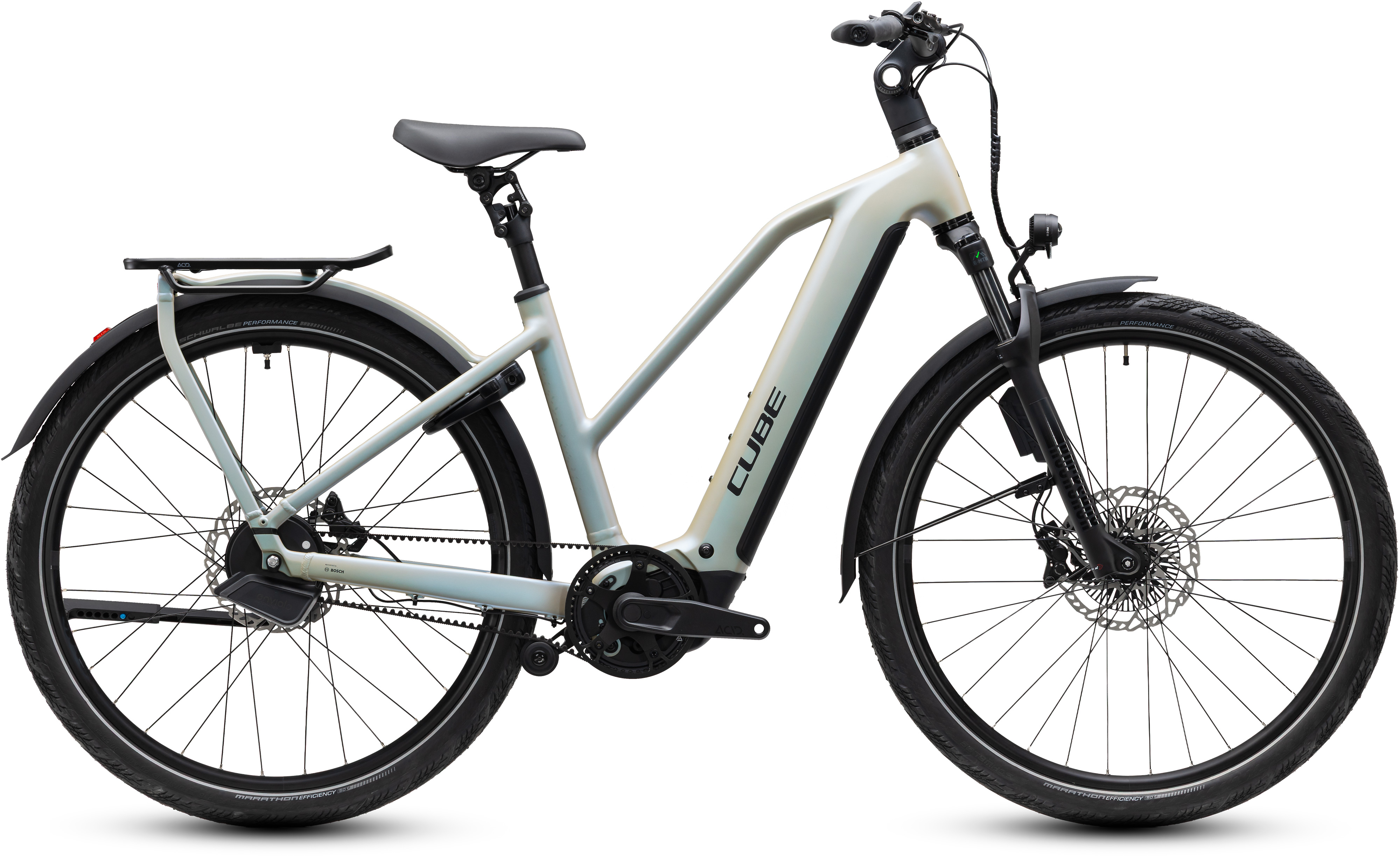 Ciclism - BICICLETA ELECTRICA CUBE KATHMANDU HYBRID DELUXE EXC 800 TRAPEZE GLINTSAND BLACK 2027 54 cm