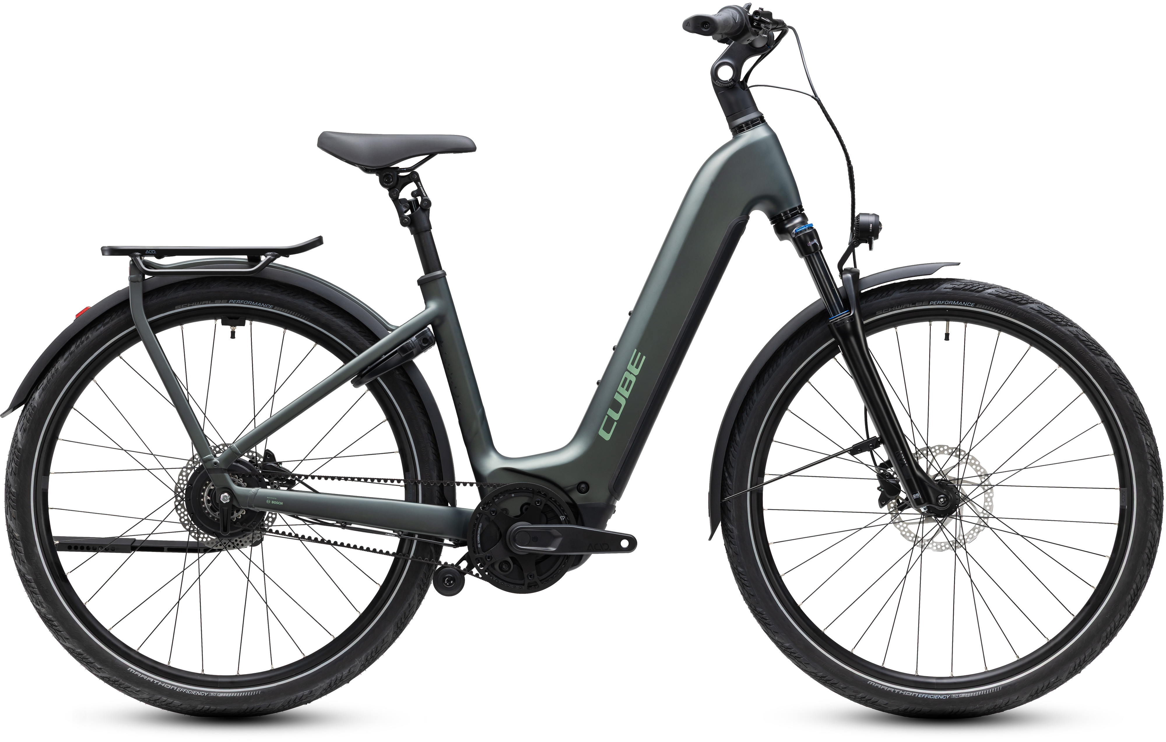 Ciclism - BICICLETA ELECTRICA CUBE KATHMANDU HYBRID DELUXE PRO 800 EASY ENTRY BLACKFOREST CHROME 2027 50 cm