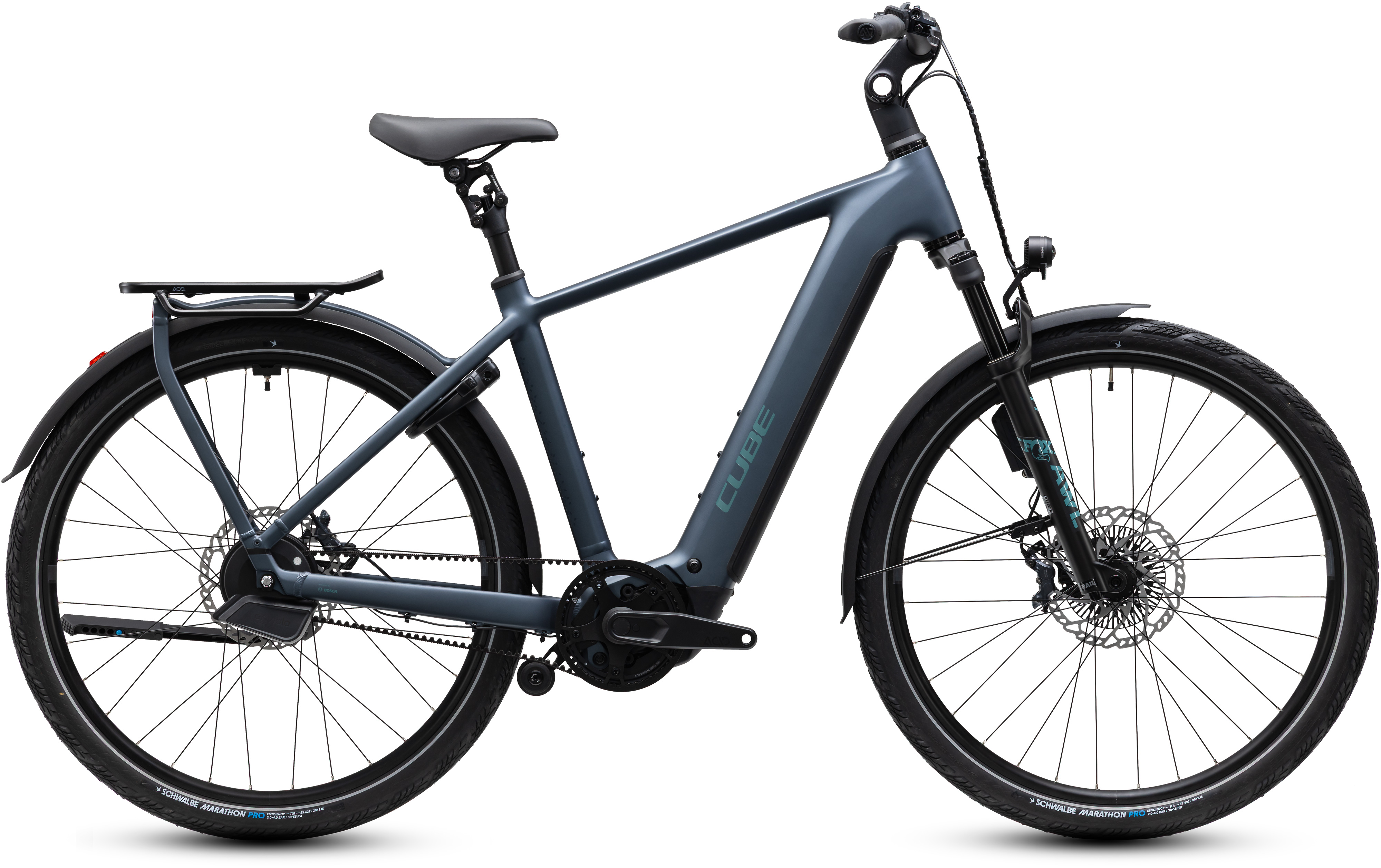 Ciclism - BICICLETA ELECTRICA CUBE KATHMANDU HYBRID DELUXE SLX 800 MINERALBLUE BLUE 2027 50 cm
