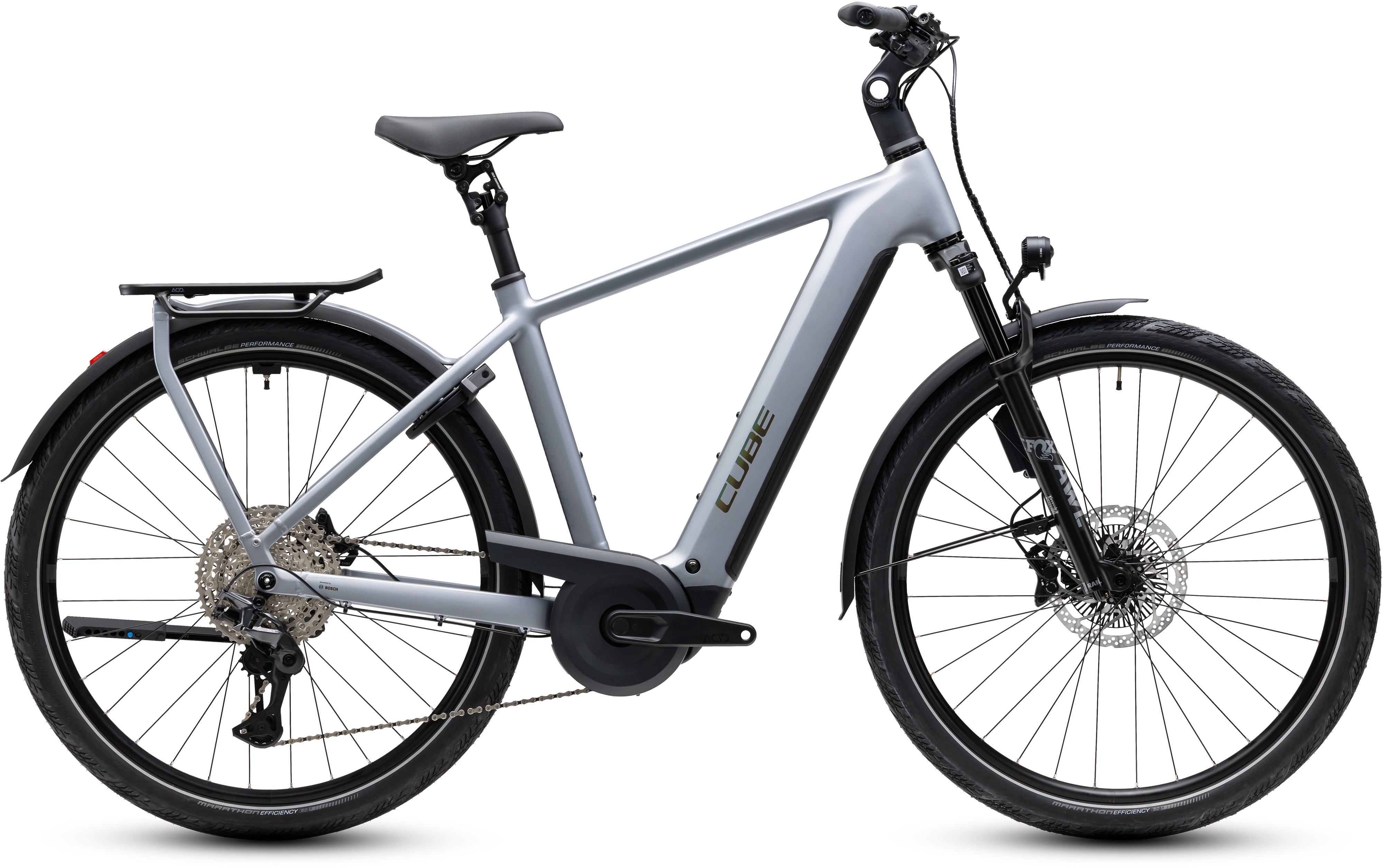 Ciclism - BICICLETA ELECTRICA CUBE KATHMANDU HYBRID EXC 800 SLATEGREY CHROME 2027 64 cm