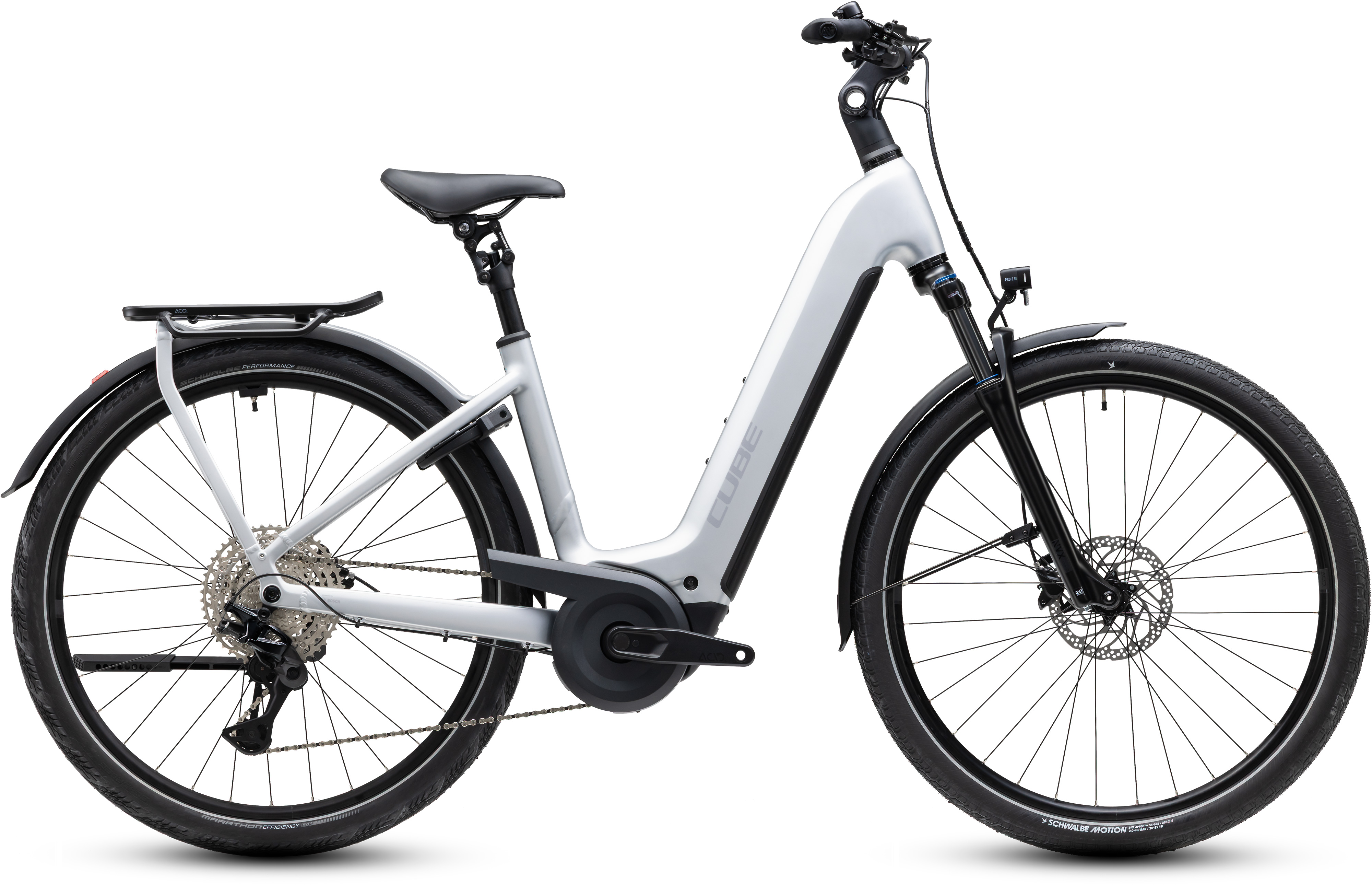 Ciclism - BICICLETA ELECTRICA CUBE KATHMANDU HYBRID ONE 800 EASY ENTRY SILVERSTAR REFLEX 2027 62 cm