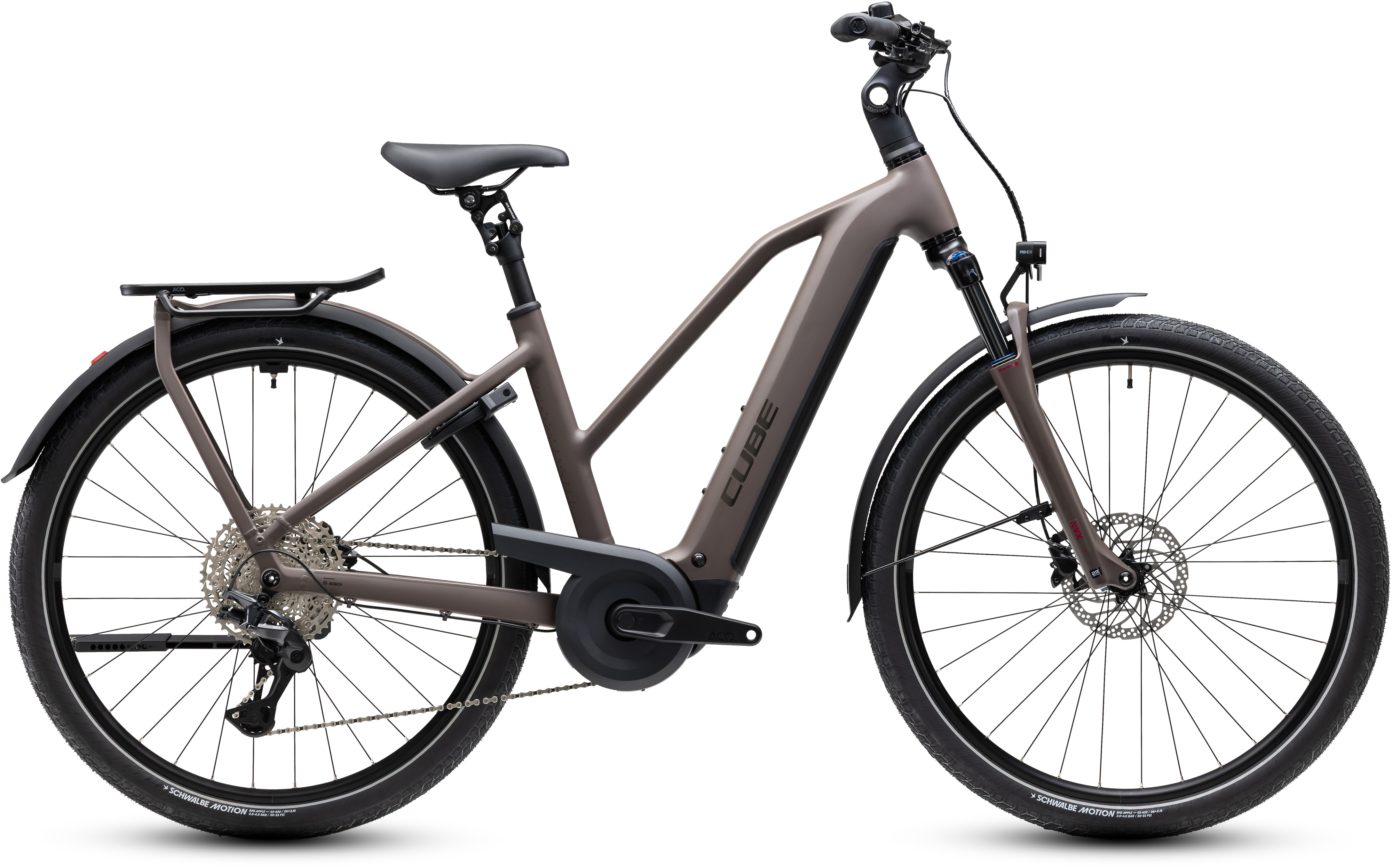 Ciclism - BICICLETA ELECTRICA CUBE KATHMANDU HYBRID ONE 800 TRAPEZE CEDAR CHROME 2027 46 cm