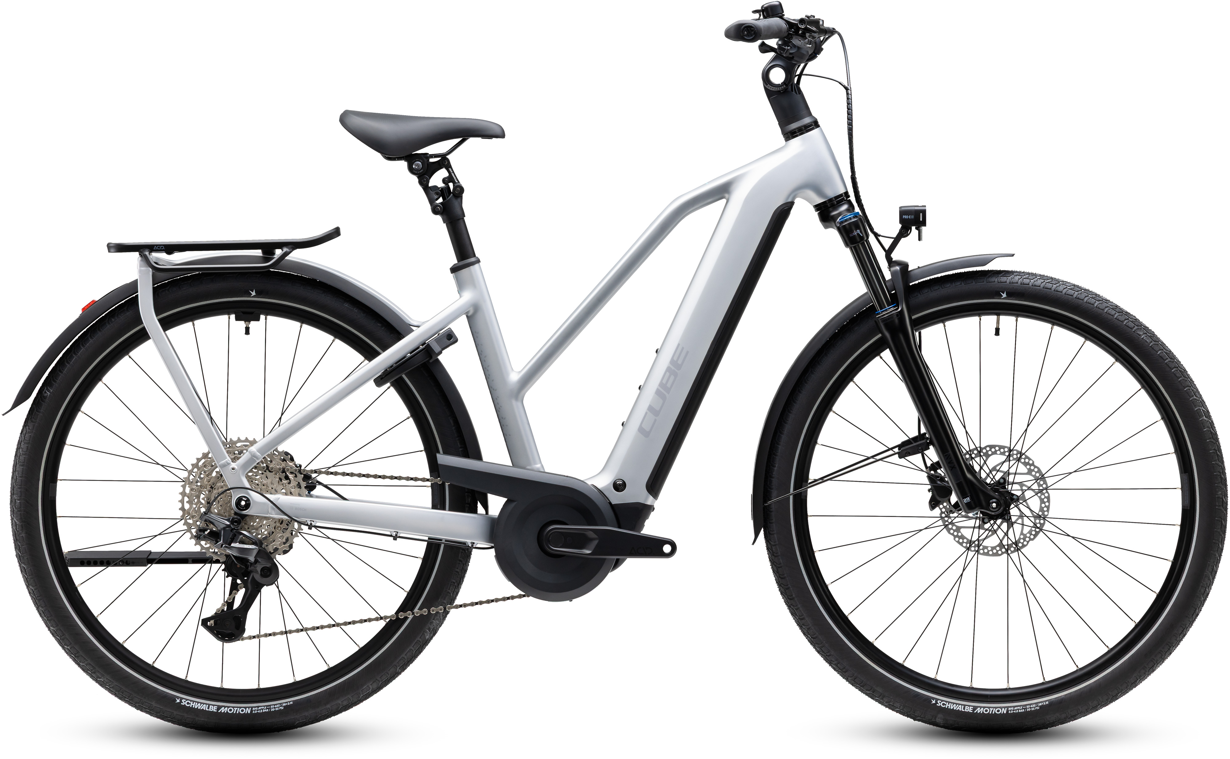 Ciclism - BICICLETA ELECTRICA CUBE KATHMANDU HYBRID ONE 800 TRAPEZE SILVERSTAR REFLEX 2027 50 cm