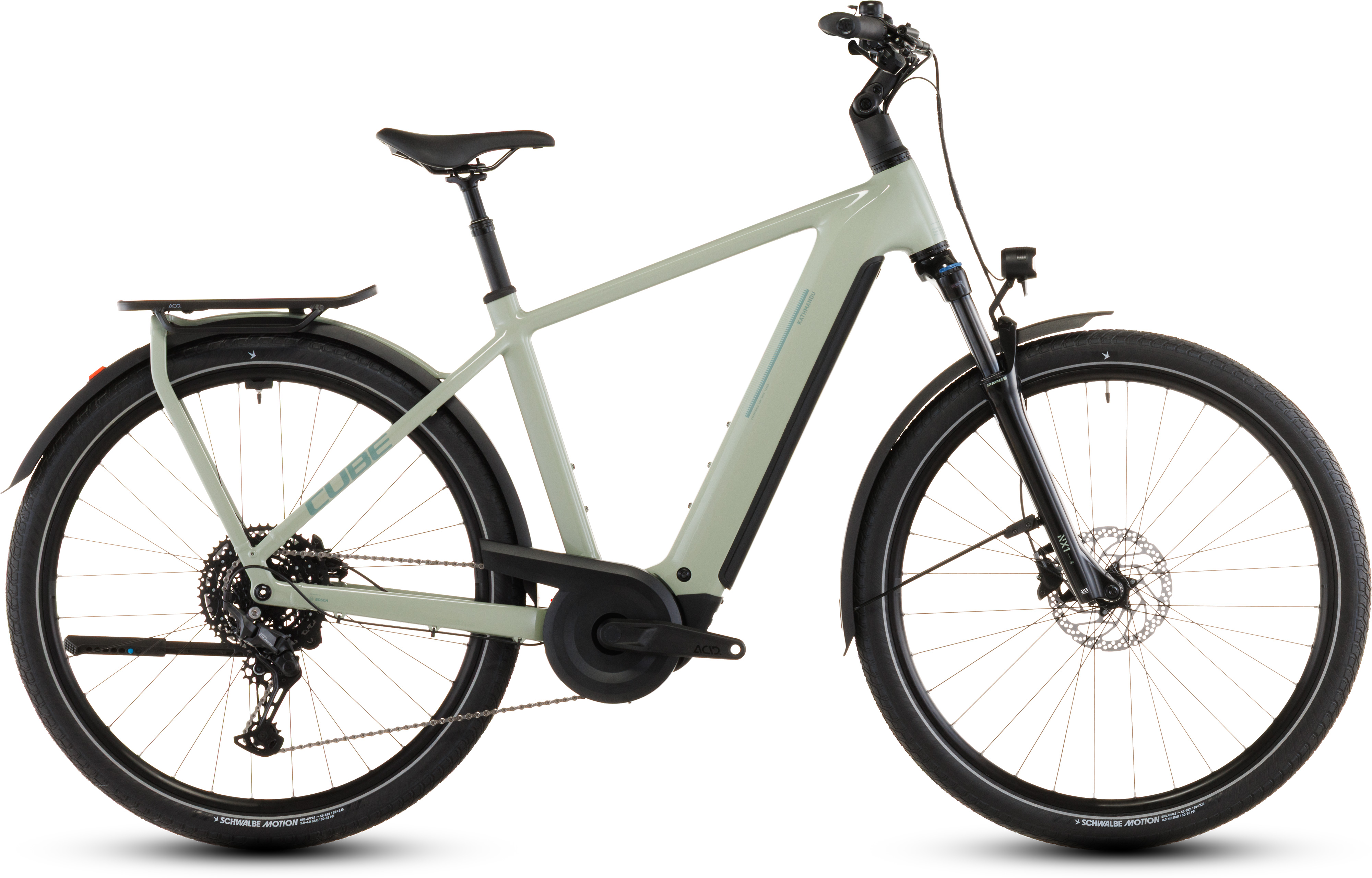 Biciclete electrice - BICICLETA ELECTRICA CUBE KATHMANDU HYBRID ONE 800 PEA GREEN 2026 58 cm