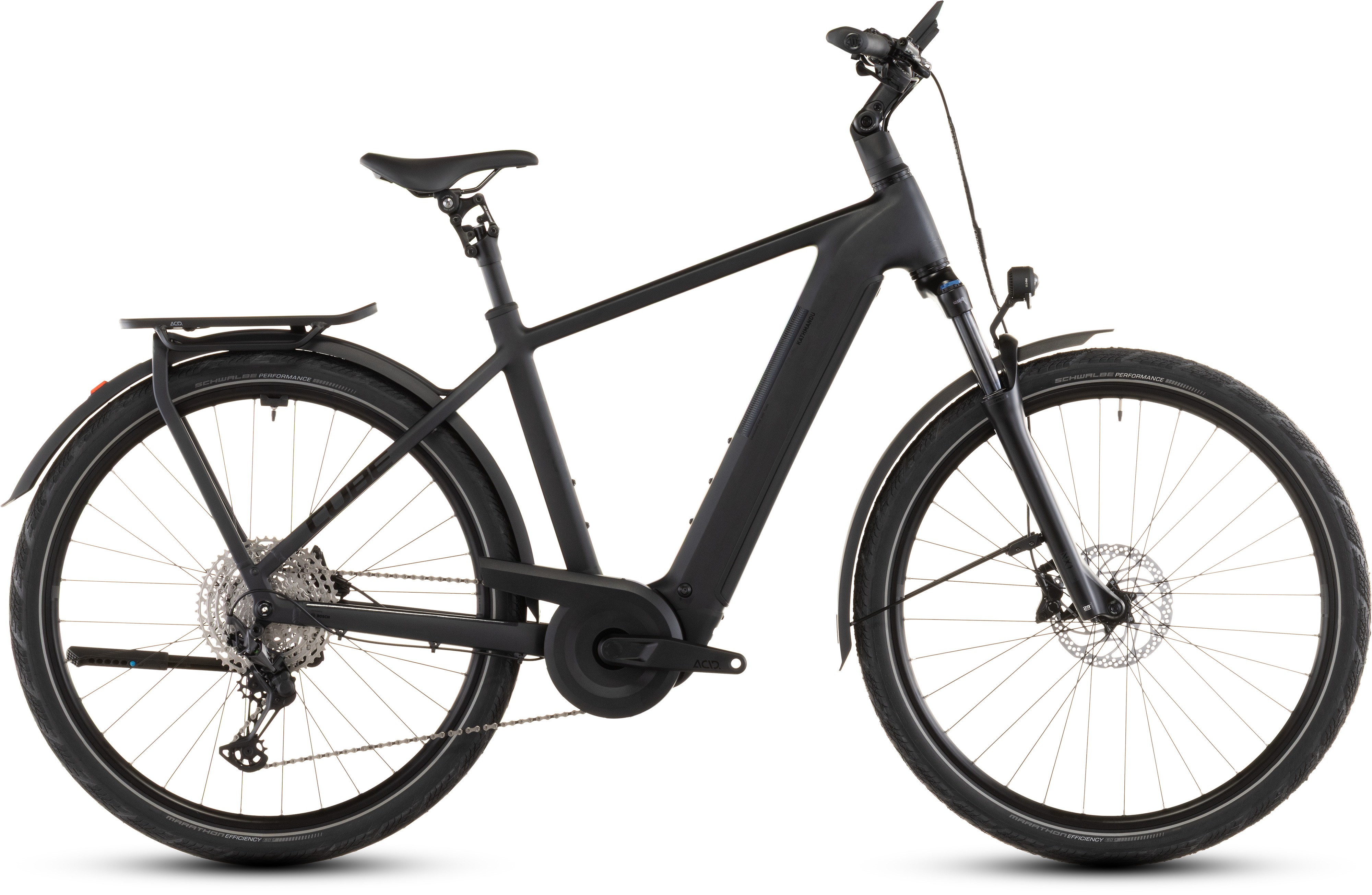 Biciclete electrice - BICICLETA ELECTRICA CUBE KATHMANDU HYBRID PRO 800 COAL BLACK 2026 58 cm