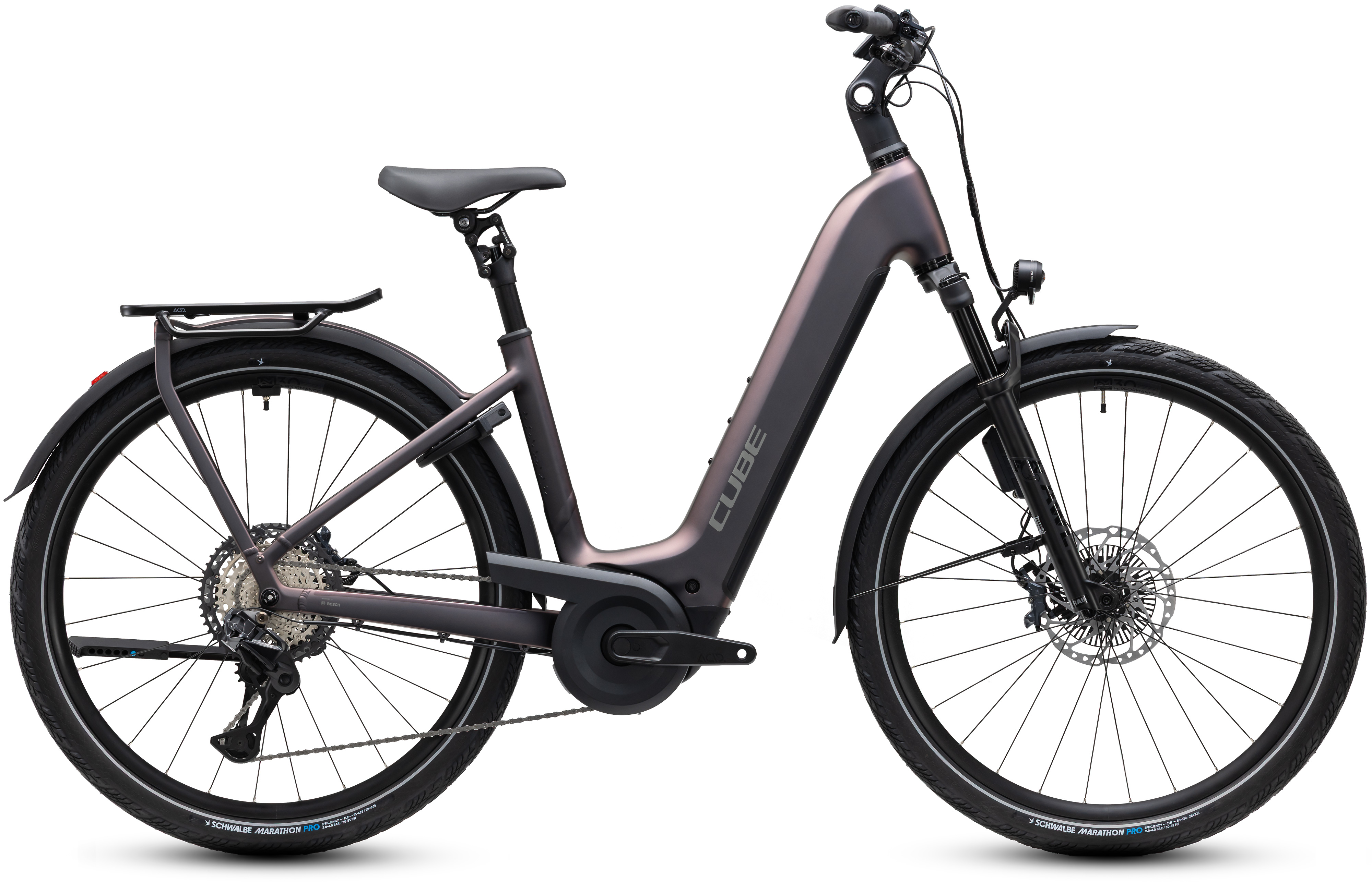 Ciclism - BICICLETA ELECTRICA CUBE KATHMANDU HYBRID SLT 800 EASY ENTRY MYSTICGRAPHITE REFLEX 2027 62 cm