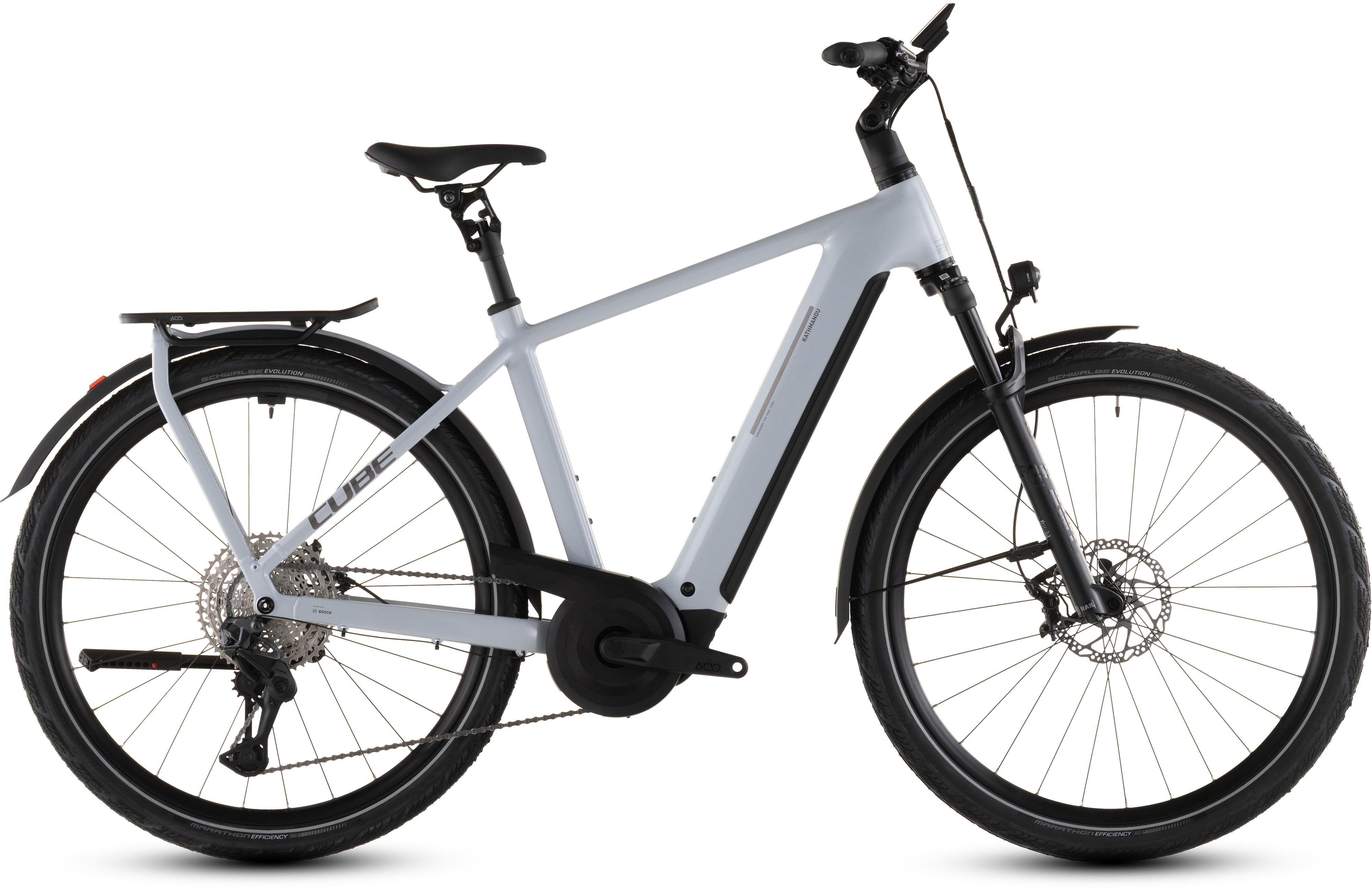 Biciclete electrice - BICICLETA ELECTRICA CUBE KATHMANDU HYBRID SLX 800 FOGGREY GREY 2026 62 cm