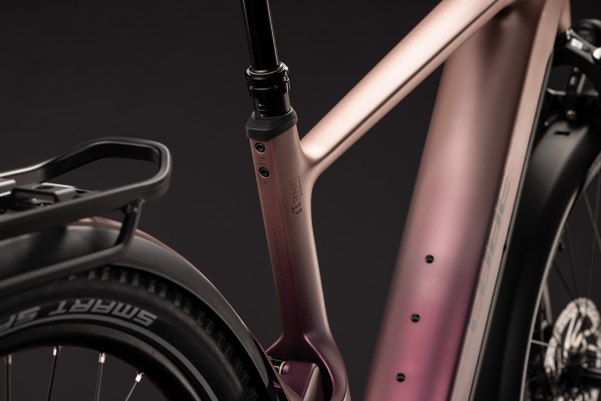 BICICLETA ELECTRICA CUBE NURIDE HYBRID ONE11 HPC SLX 800 MAUVE BLACK 2027 62 cm [3]