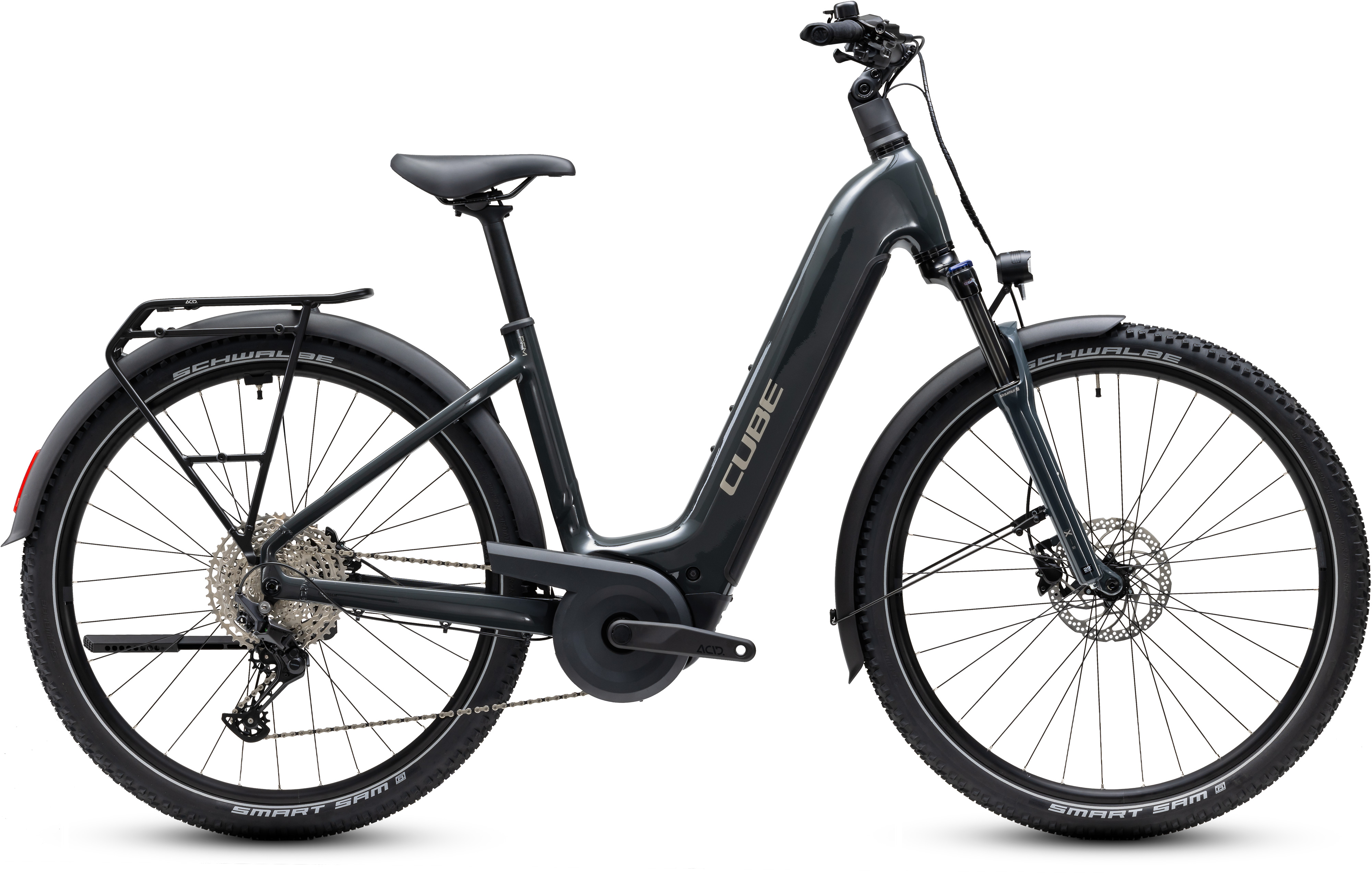 Ciclism - BICICLETA ELECTRICA CUBE NURIDE HYBRID PERFORMANCE 720 EASY ENTRY SHADOWGREY GREY 2027 50 cm