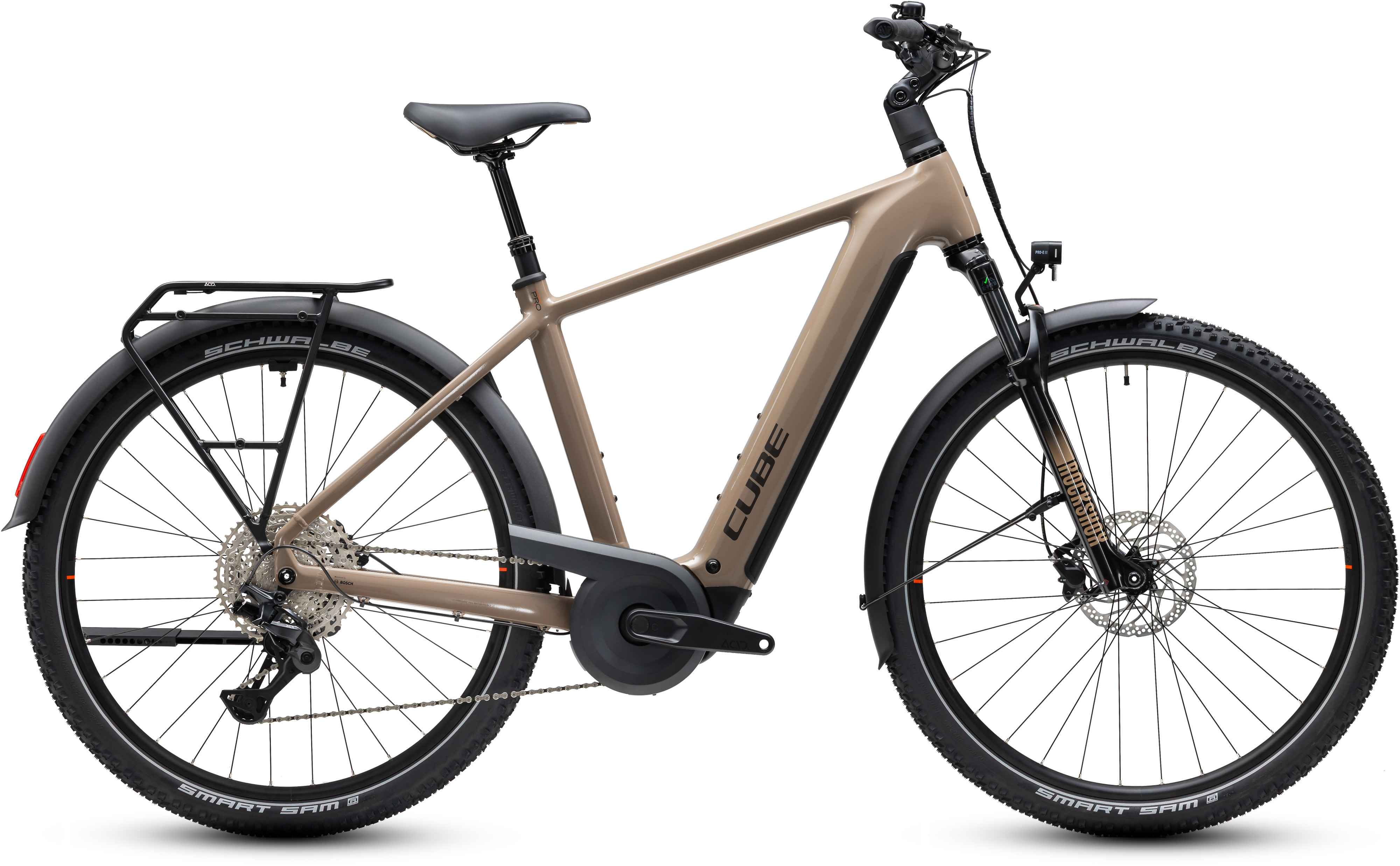 Ciclism - BICICLETA ELECTRICA CUBE NURIDE HYBRID PRO 800 CAPPUCCINO BLACK 2027 50 cm