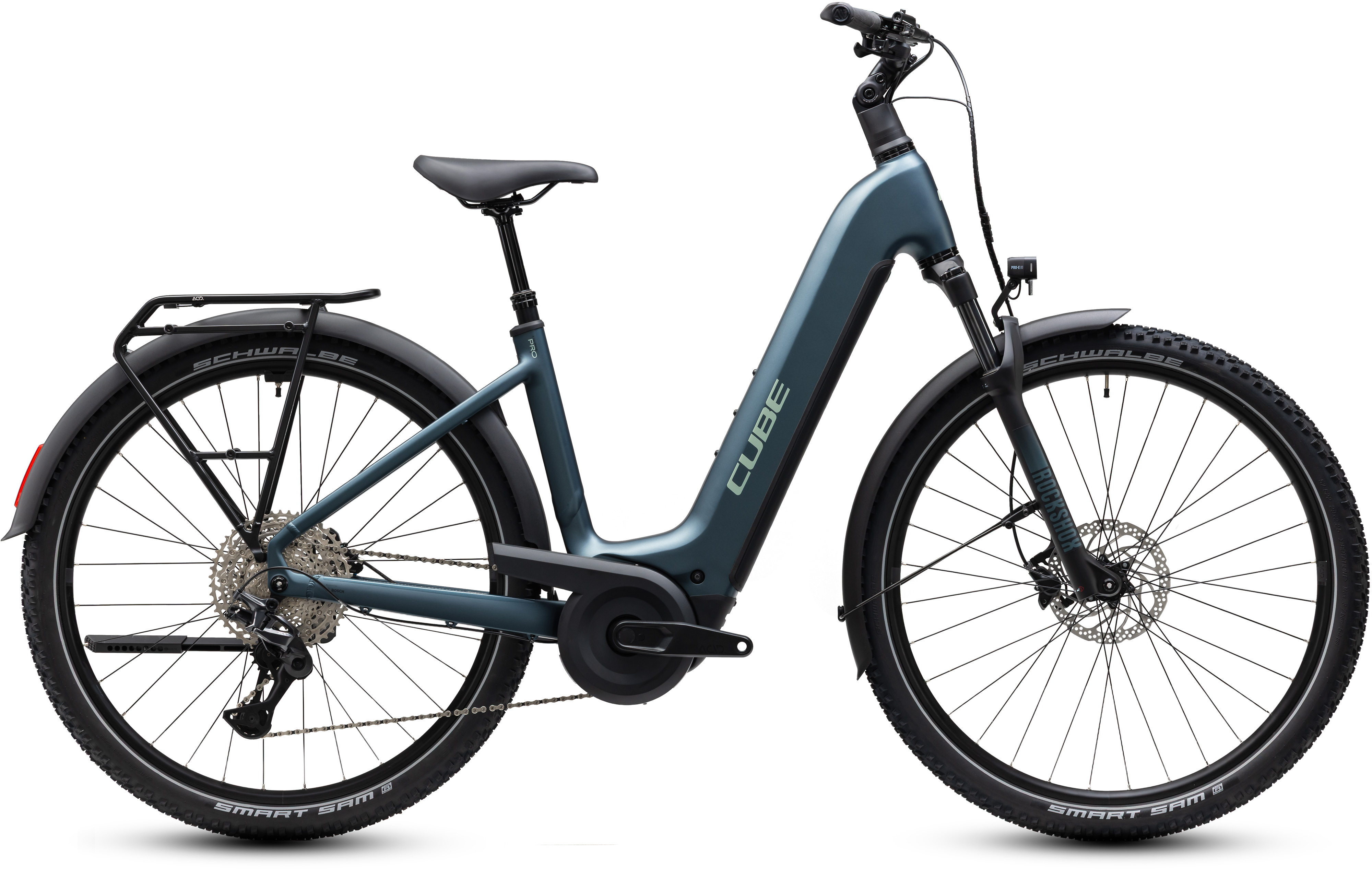 Ciclism - BICICLETA ELECTRICA CUBE NURIDE HYBRID PRO 800 EASY ENTRY DEEPTEAL BLUE 2027 54 cm