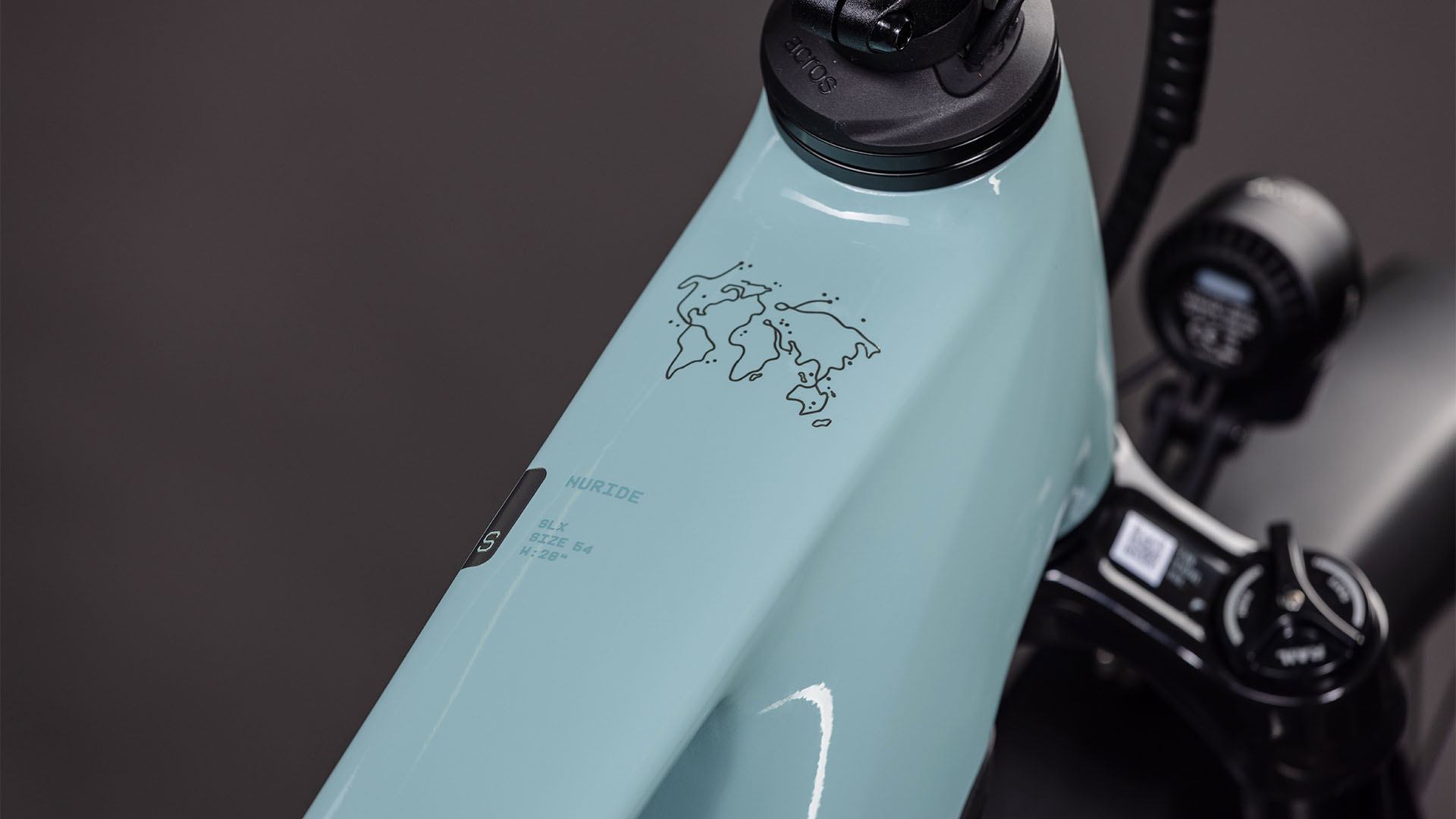 BICICLETA ELECTRICA CUBE NURIDE HYBRID SLX 800 SKYLIGHT ARUBABLUE 2026 58 cm [1]