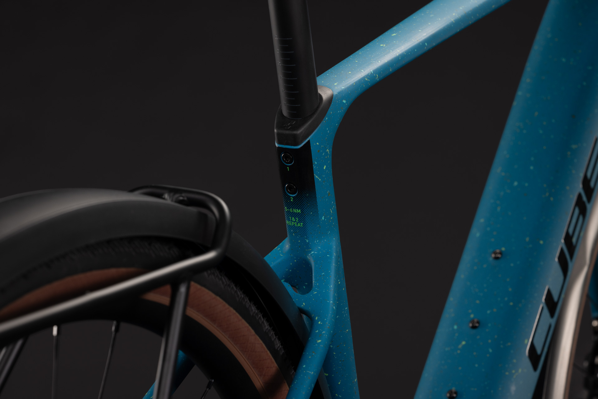 BICICLETA ELECTRICA CUBE NUROAD HYBRID C:62 EXC 400X FE TROPICALTEAL BLACK 2027 XL [3]