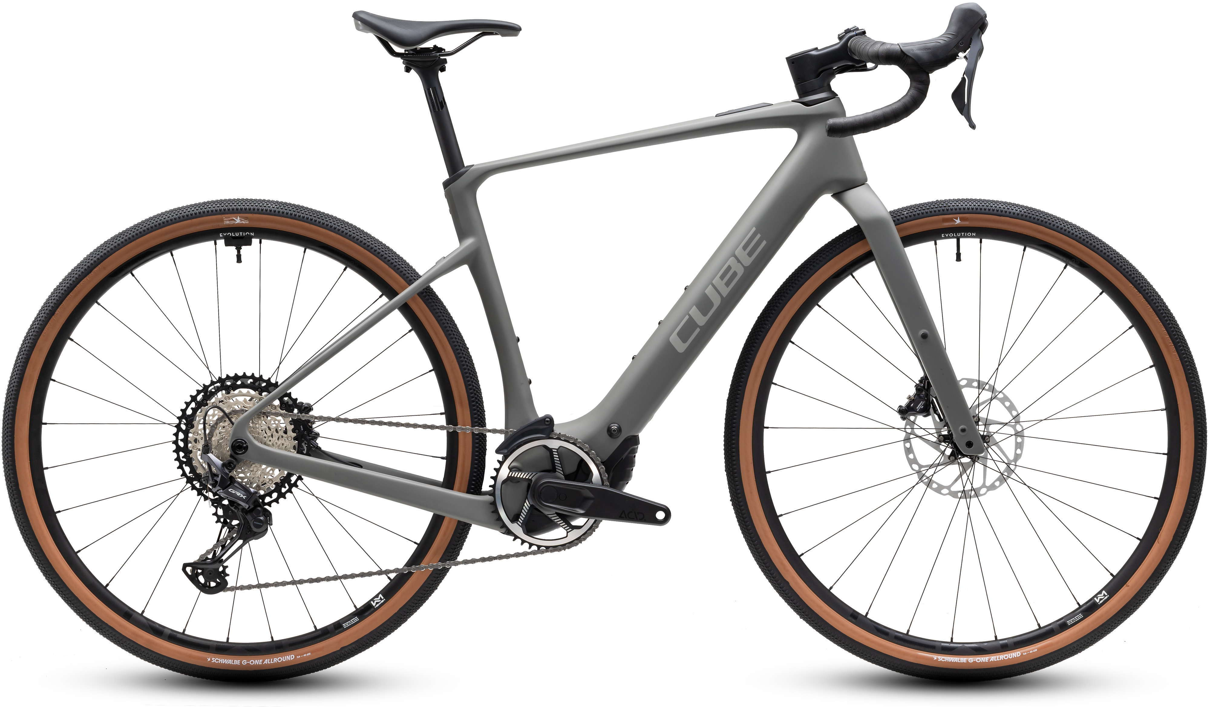 Ciclism - BICICLETA ELECTRICA CUBE NUROAD HYBRID C:62 RACE 400X OLDGREY GREY 2027 XS