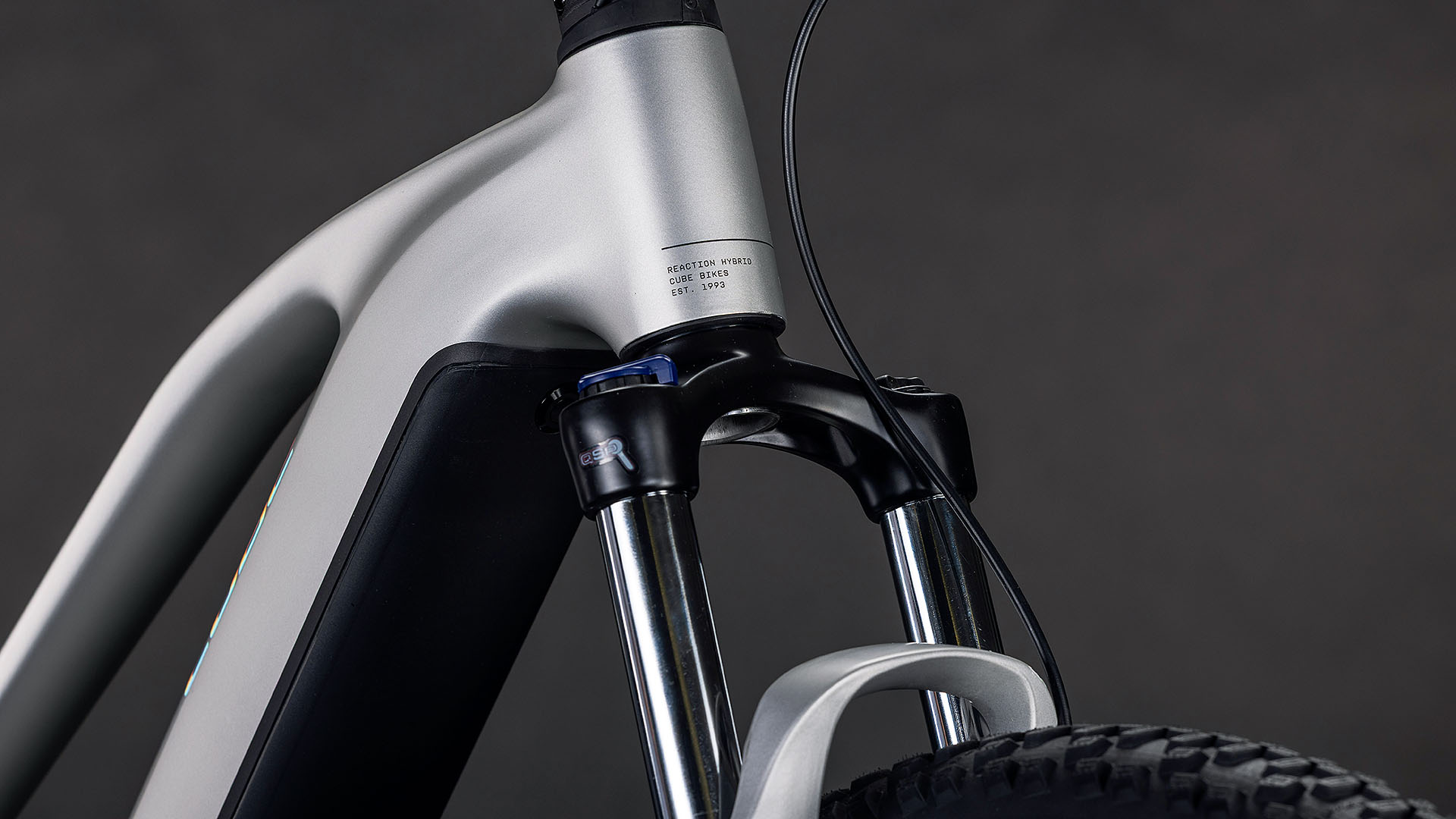 BICICLETA ELECTRICA CUBE REACTION HYBRID ONE 600 TRAPEZE SLEEKGREY PRISM 2026 cadru L (20") - roti 29 [4]