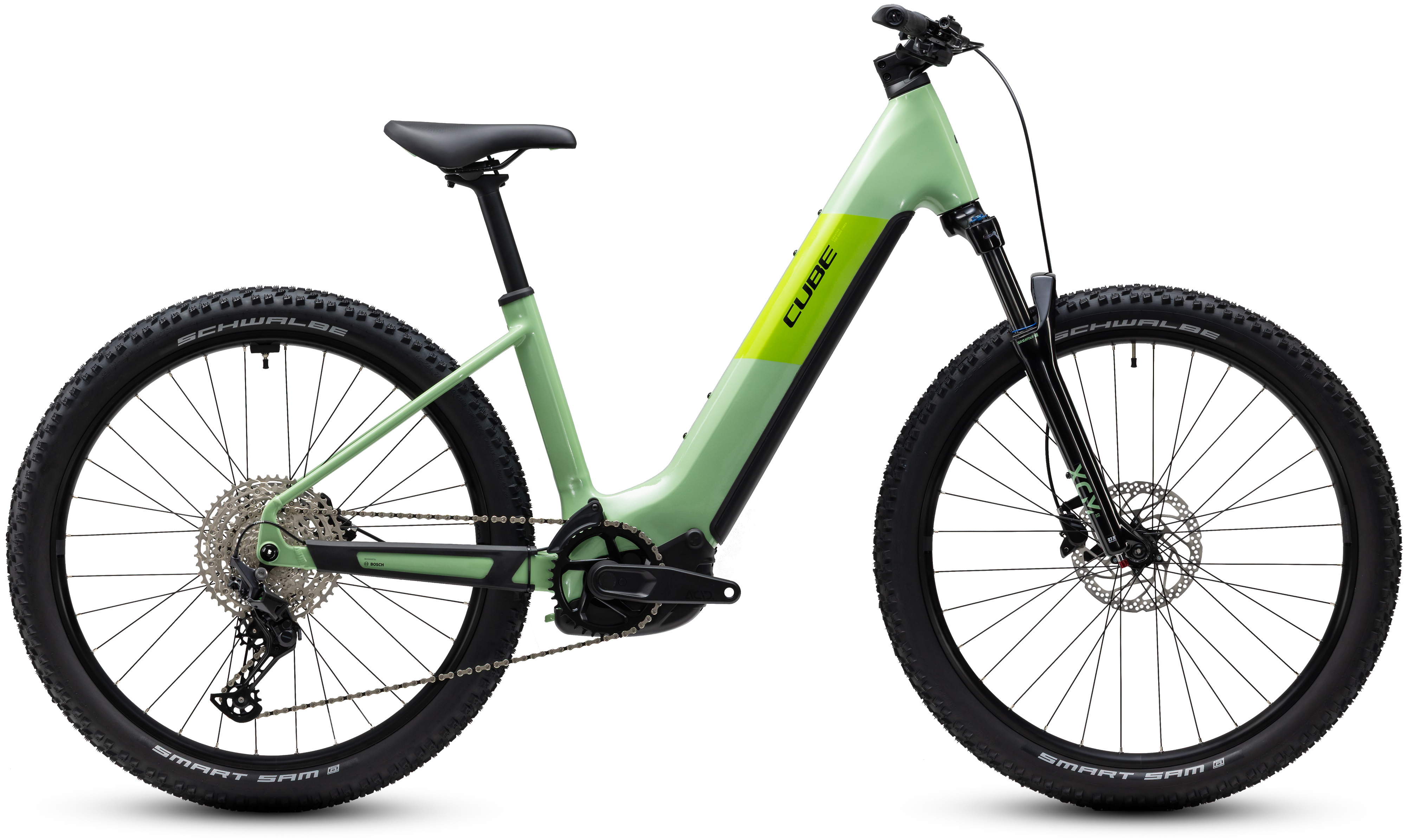 Ciclism - BICICLETA ELECTRICA CUBE REACTION HYBRID ONE 720 EASY ENTRY  CACTUS BLACK 2027 S