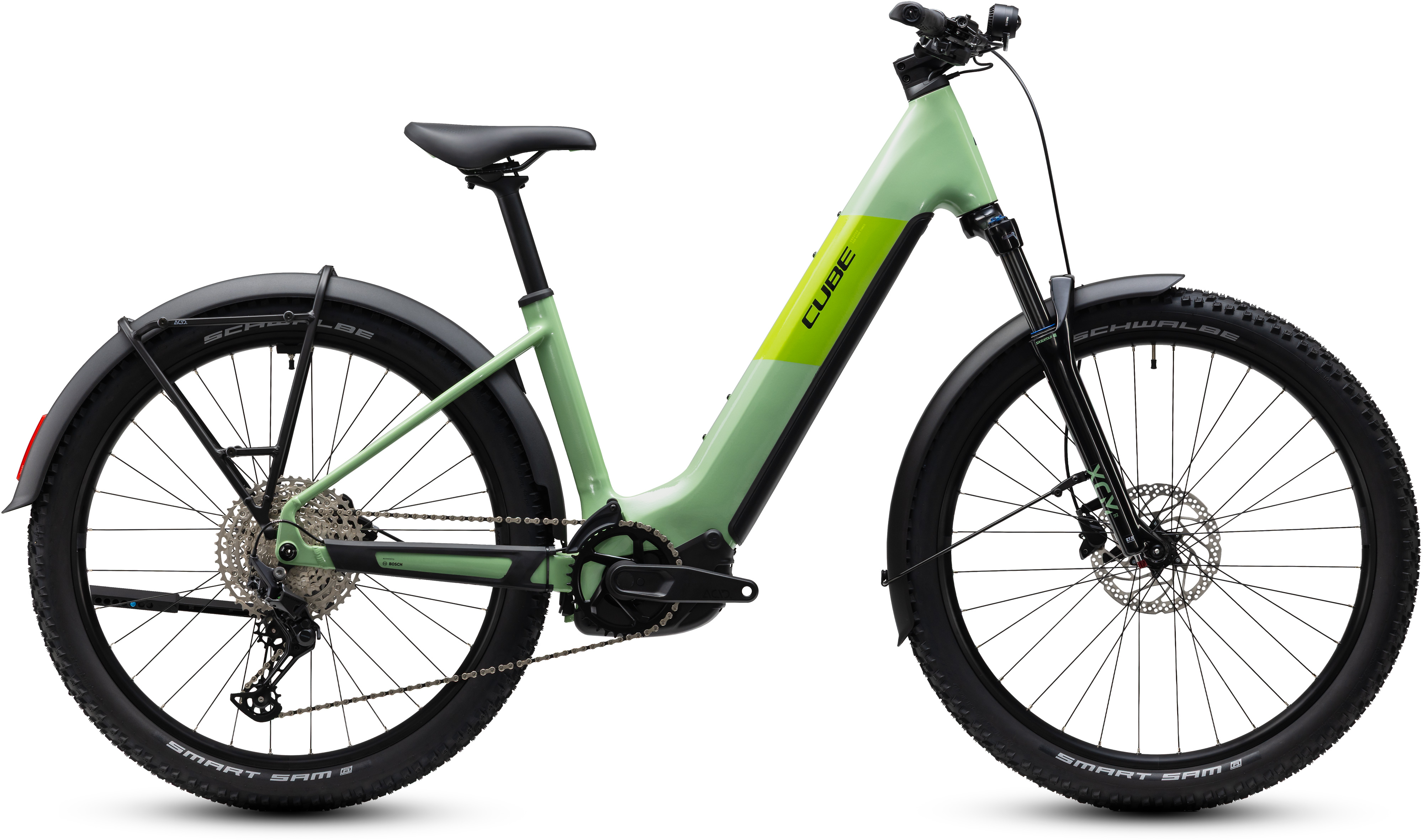Ciclism - BICICLETA ELECTRICA CUBE REACTION HYBRID ONE 720 FE EASY ENTRY CACTUS BLACK 2027 M