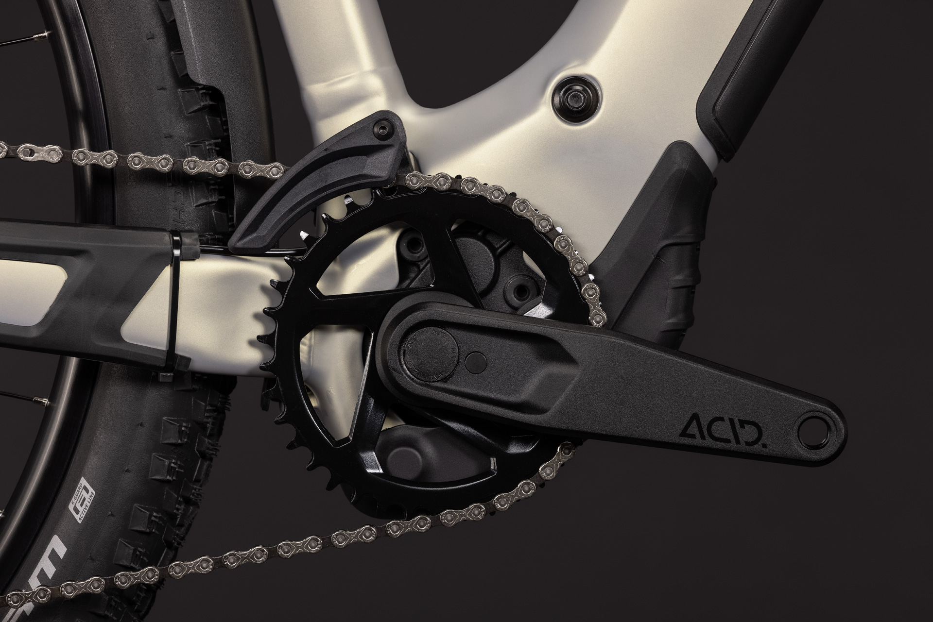 BICICLETA ELECTRICA CUBE REACTION HYBRID ONE 720  FE PEARLSILVER CHROME 2027 cadru S (16") - roti 27.5 [3]