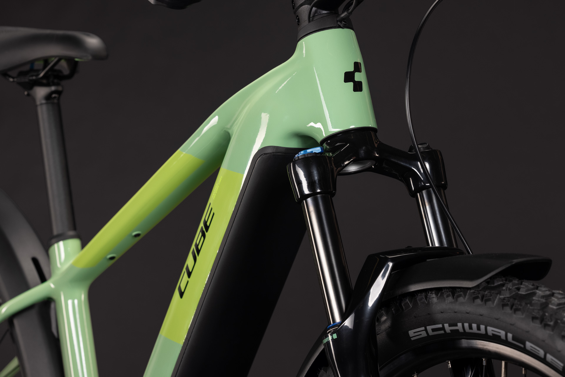 BICICLETA ELECTRICA CUBE REACTION HYBRID ONE 720  FE CACTUS BLACK 2027 cadru S (16") - roti 27.5 [4]