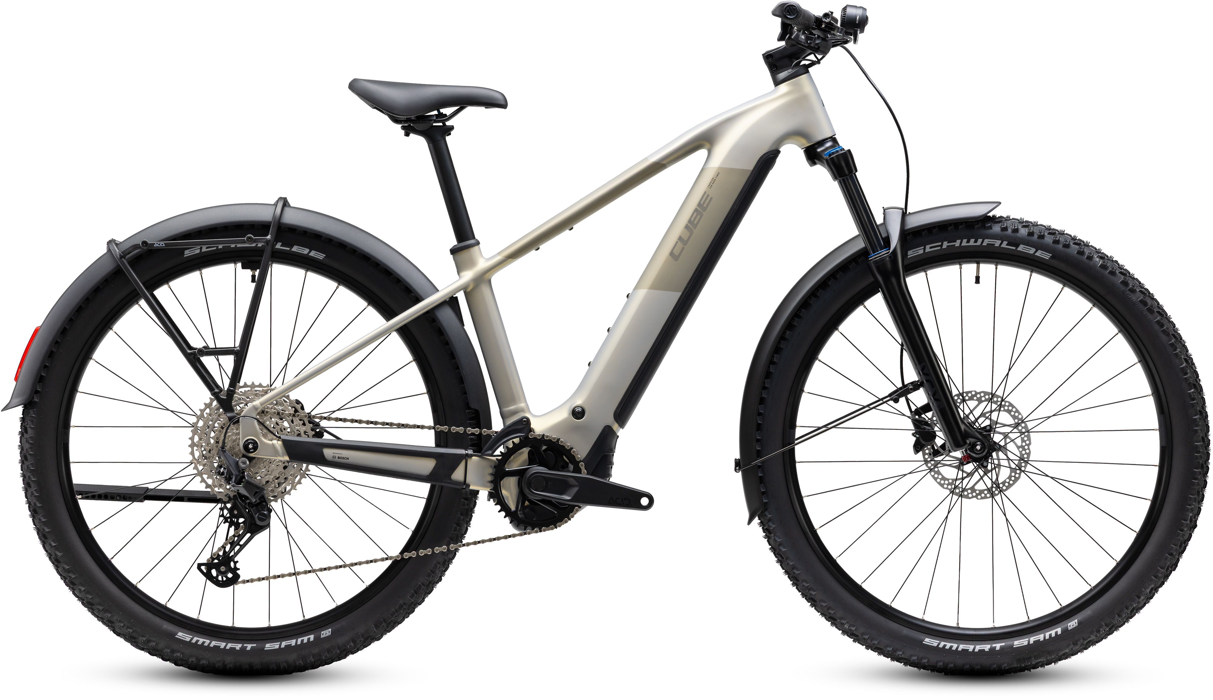 Ciclism - BICICLETA ELECTRICA CUBE REACTION HYBRID ONE 720  FE PEARLSILVER CHROME 2027 cadru S (16") - roti 27.5