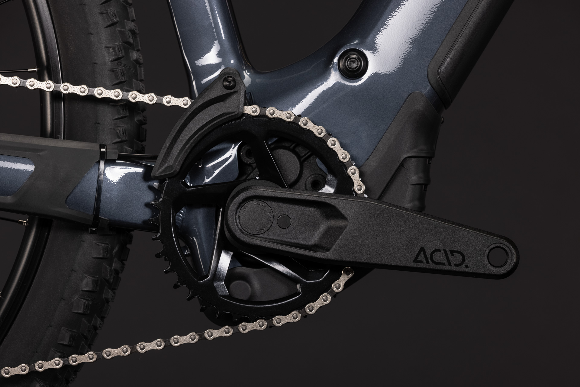 BICICLETA ELECTRICA CUBE REACTION HYBRID ONE 720  OOLONGGREY REFLEX 2027 cadru S (16") - roti 27.5 [4]