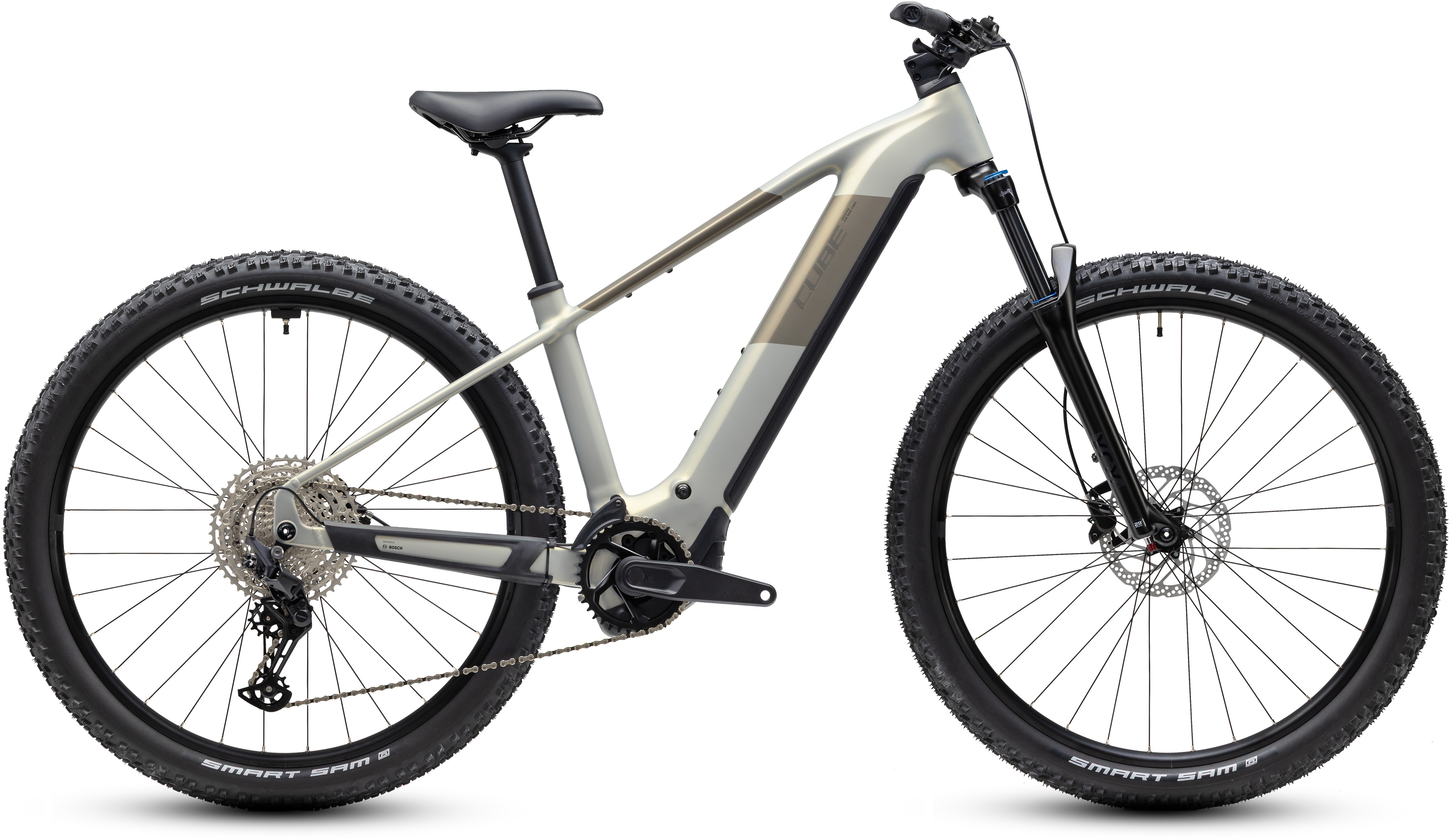 Ciclism - BICICLETA ELECTRICA CUBE REACTION HYBRID ONE 720  PEARLSILVER CHROME 2027 cadru XL (22") - roti 29