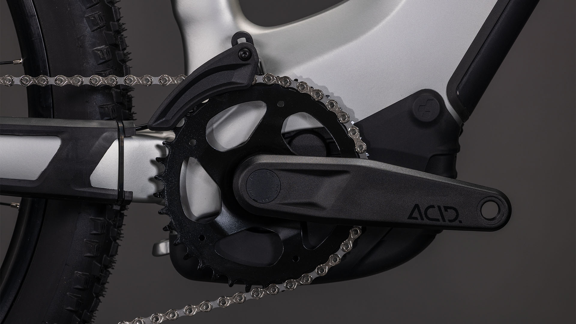 BICICLETA ELECTRICA CUBE REACTION HYBRID ONE 800 EASY ENTRY SLEEKGREY PRISM 2026 cadru M (18") - roti 29 [4]