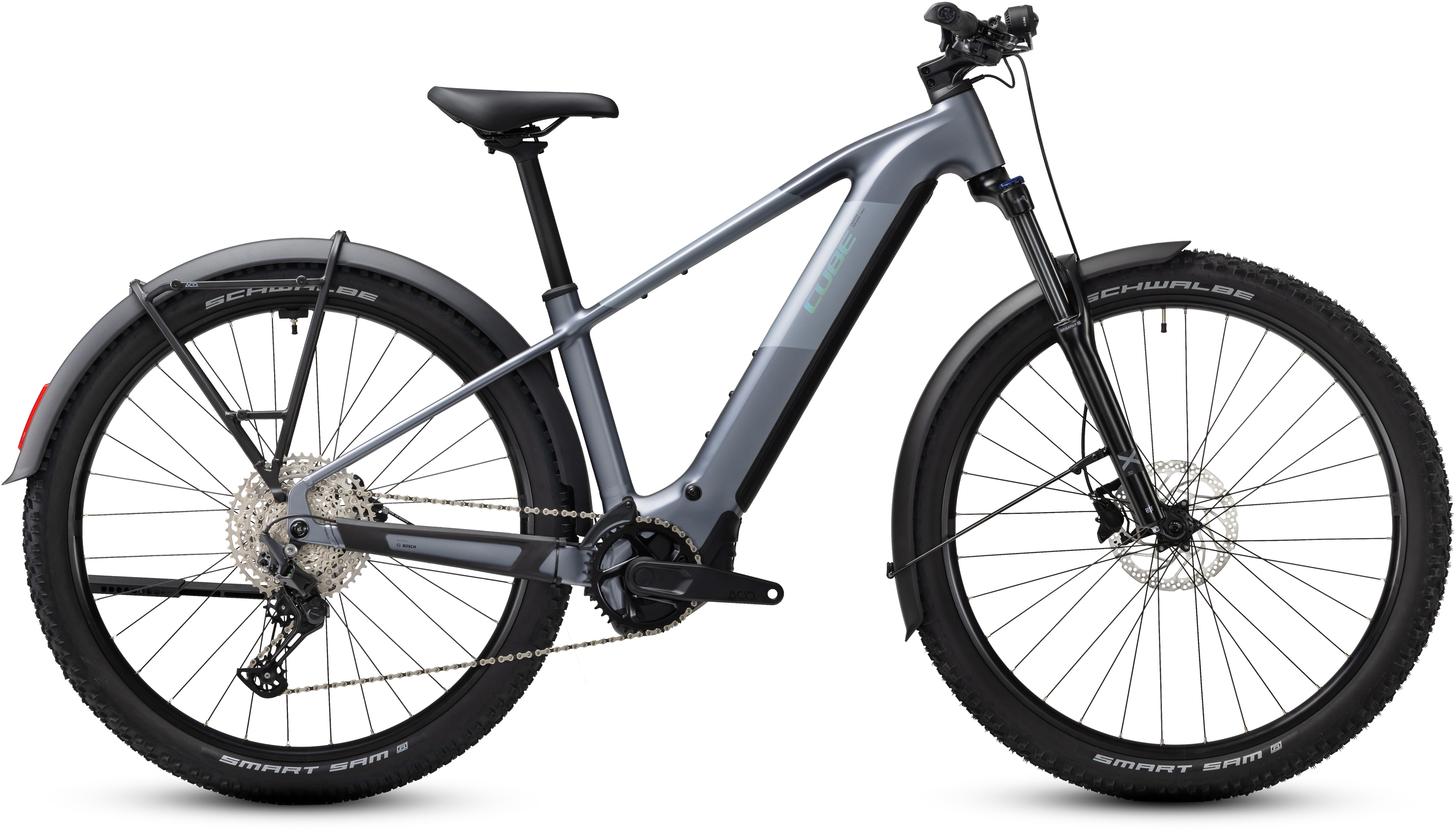 Ciclism - BICICLETA ELECTRICA CUBE REACTION HYBRID PERFORMANCE 720 FE ASHGREY PRISM 2027 cadru S (16") - roti 27.5