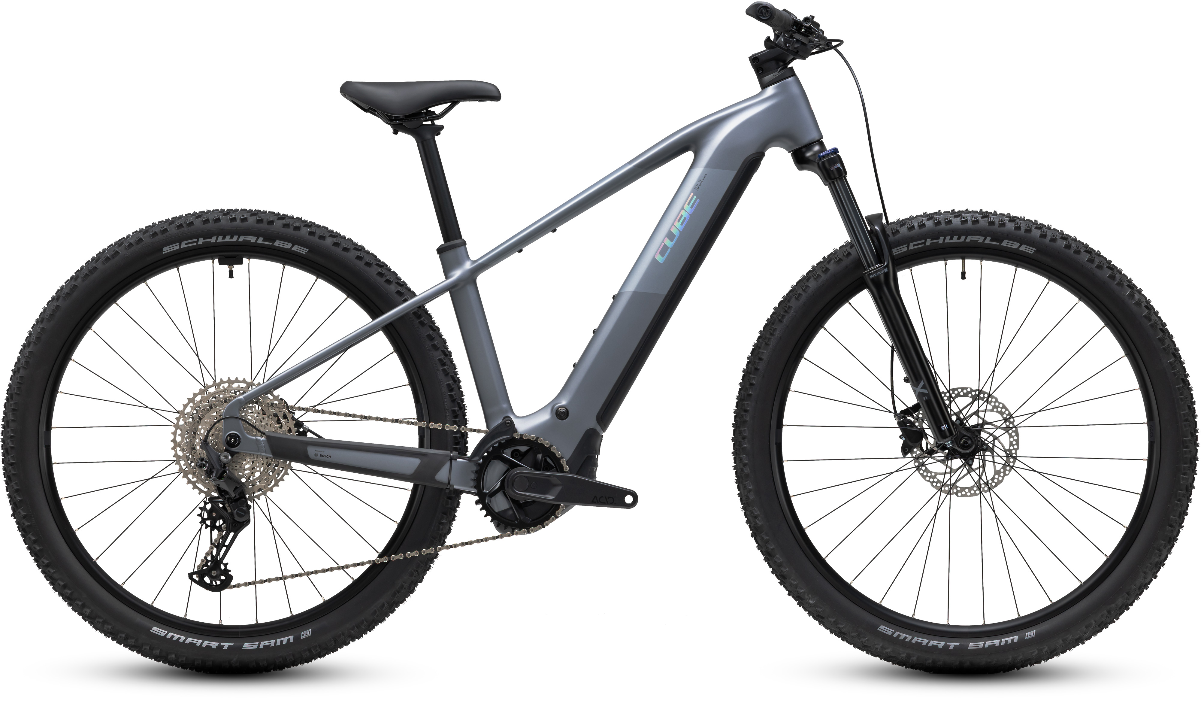 Ciclism - BICICLETA ELECTRICA CUBE REACTION HYBRID PERFORMANCE 720 ASHGREY PRISM 2027 cadru XL (22") - roti 29