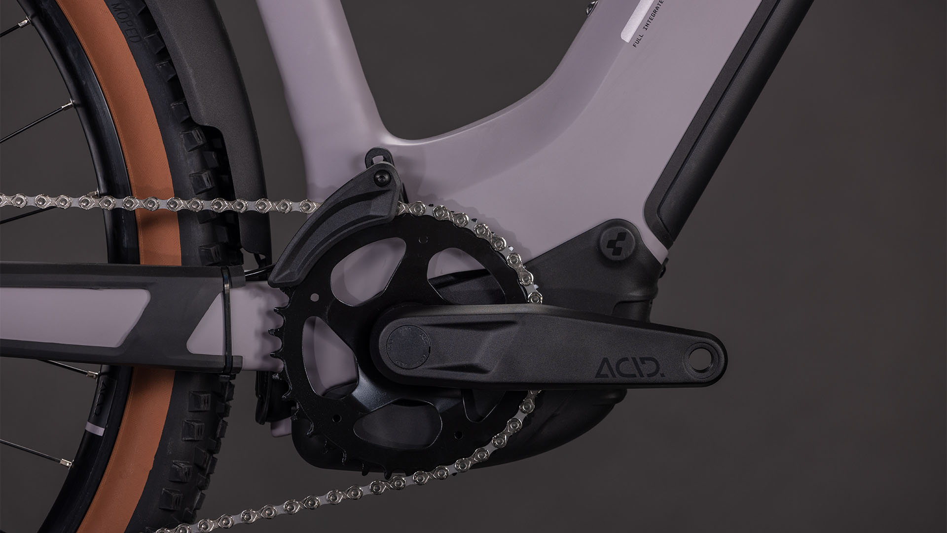 BICICLETA ELECTRICA CUBE REACTION HYBRID PERFORMANCE 600 FE EASY ENTRY PLUMGREY BLACK 2026 cadru S (16") - roti 27.5 [4]