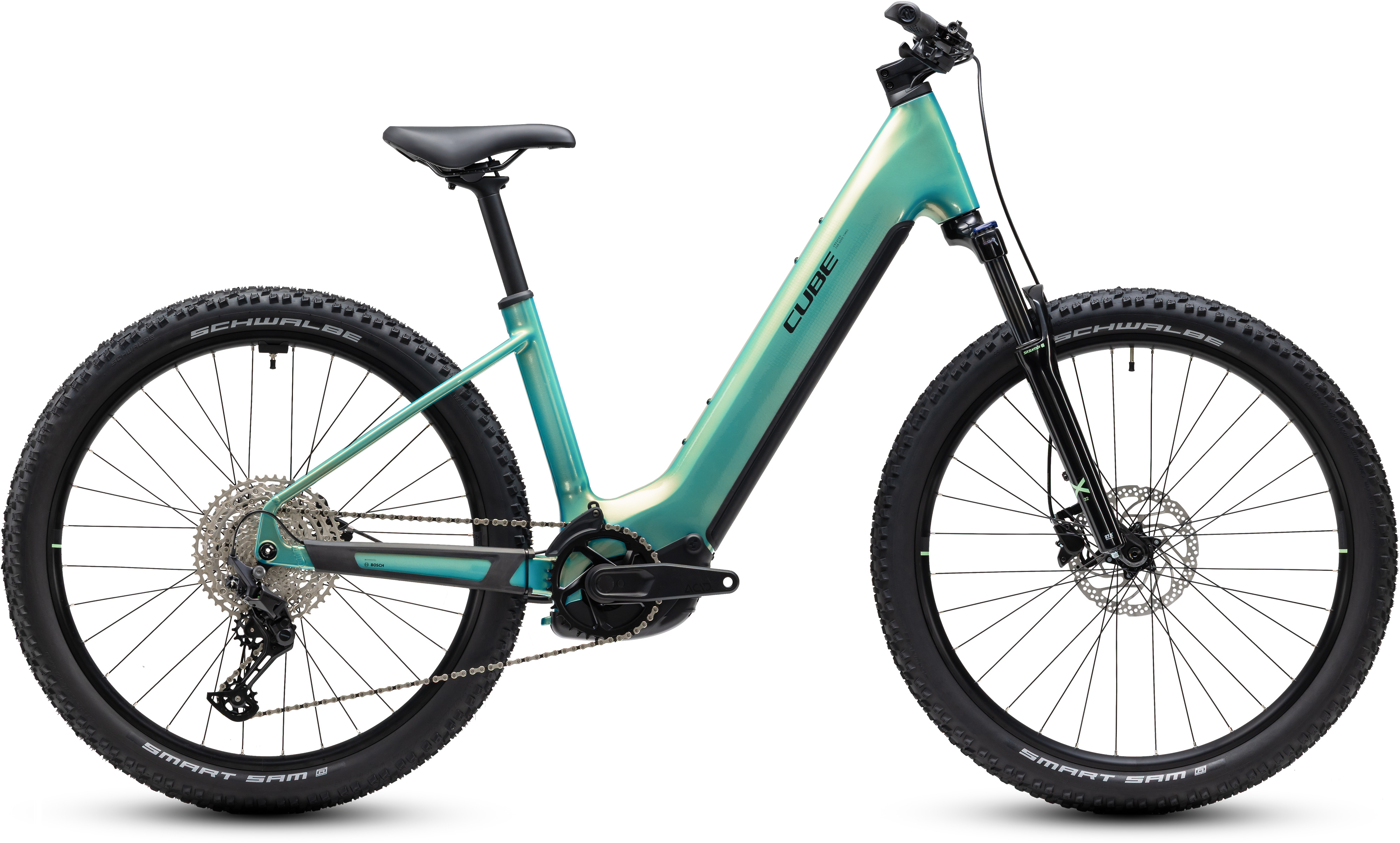 Ciclism - BICICLETA ELECTRICA CUBE REACTION HYBRID PERFORMANCE 720 EASY ENTRY MALDIVIAN BLACK 2027 M