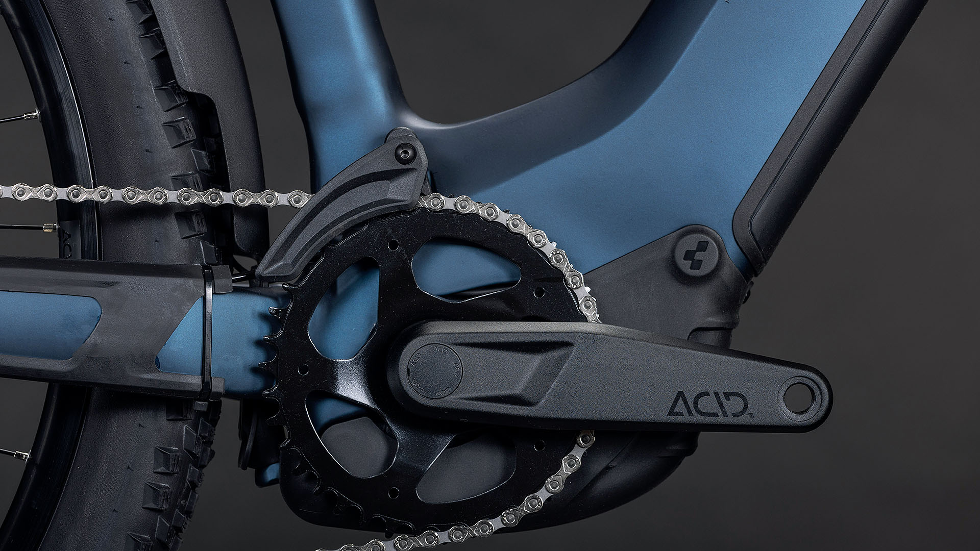 BICICLETA ELECTRICA CUBE REACTION HYBRID PERFORMANCE 600 FE EASY ENTRY INDIGOBLUE REFLEX 2026 cadru L (20") - roti 29 [2]