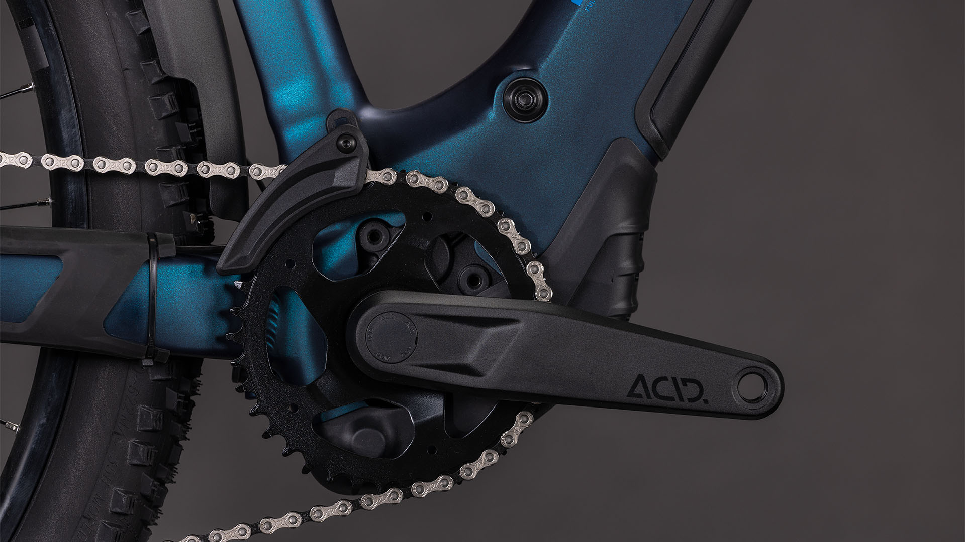 BICICLETA ELECTRICA CUBE REACTION HYBRID PRO 800 FE TRAPEZE NEBULAR DAZZLE 2026 cadru S (16") - roti 27.5 [4]