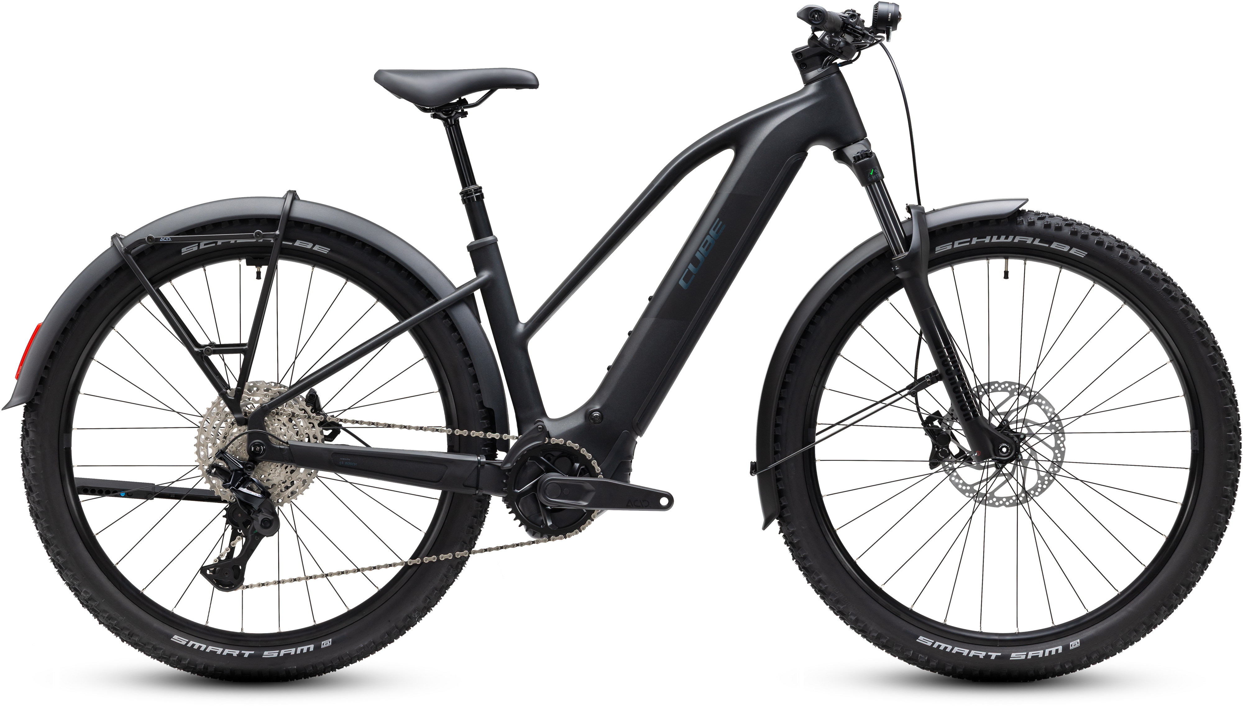Ciclism - BICICLETA ELECTRICA CUBE REACTION HYBRID PRO 800 FE TRAPEZE SILVERDUST PRISM 2027 cadru S (16") - roti 27.5