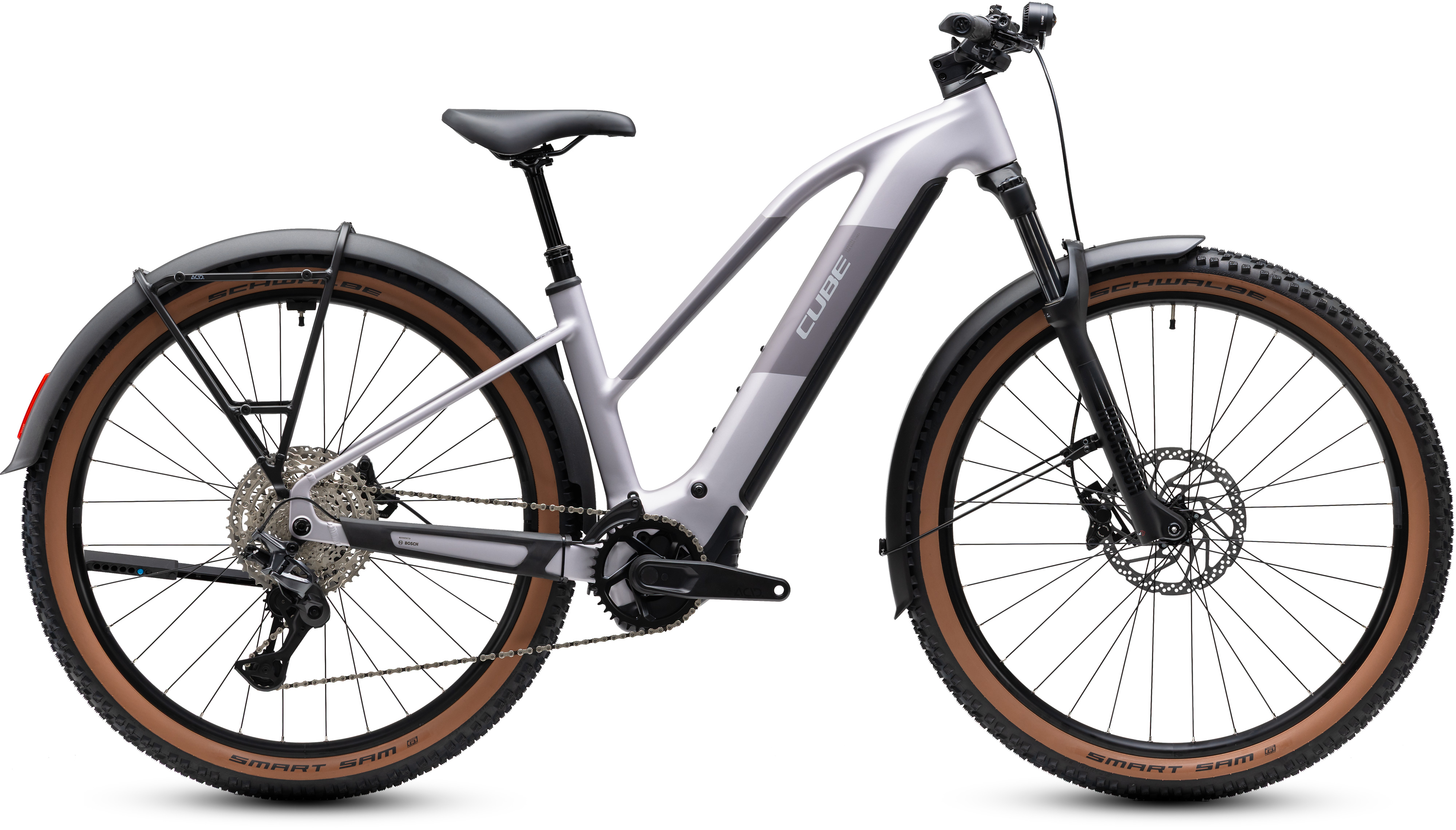 Ciclism - BICICLETA ELECTRICA CUBE REACTION HYBRID PRO 800 FE TRAPEZE LILACBREEZE PRIZM 2027 cadru S (16") - roti 27.5
