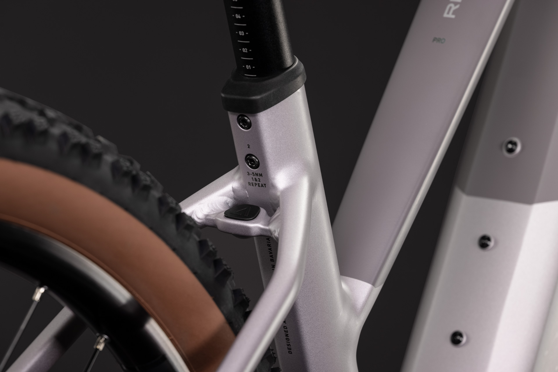 BICICLETA ELECTRICA CUBE REACTION HYBRID PRO 800 TRAPEZE LILACBREEZE PRIZM 2027 cadru M (18") - roti 29 [3]